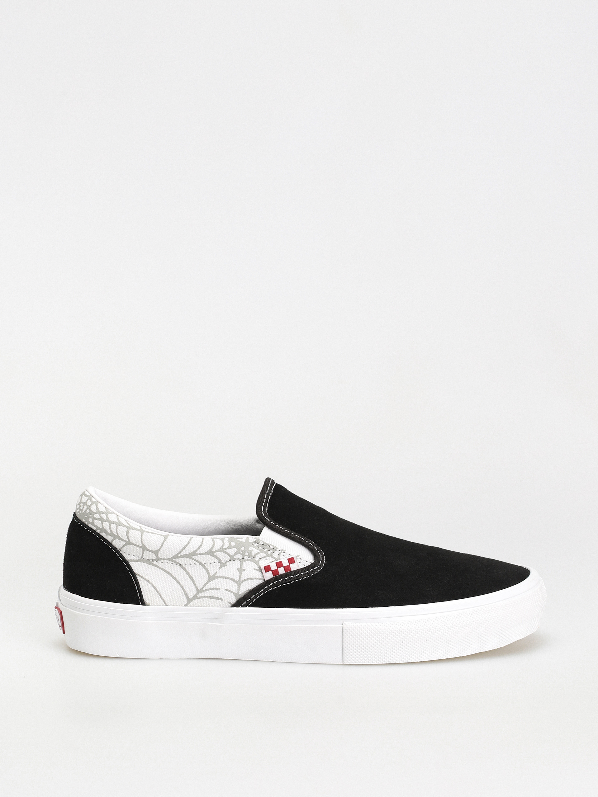 Boty Vans Skate Slip On (black widow spider black/white/red)