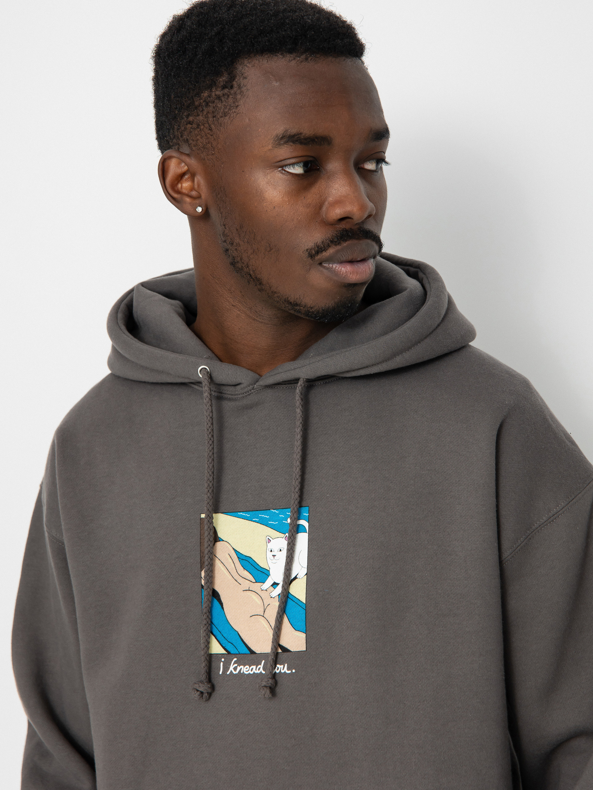 Mikina s kapucí RipNDip I Knead You HD (charcoal)