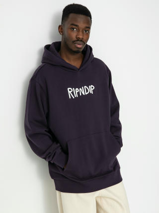 Mikina s kapucí RipNDip Rubber Logo HD (dark purple)