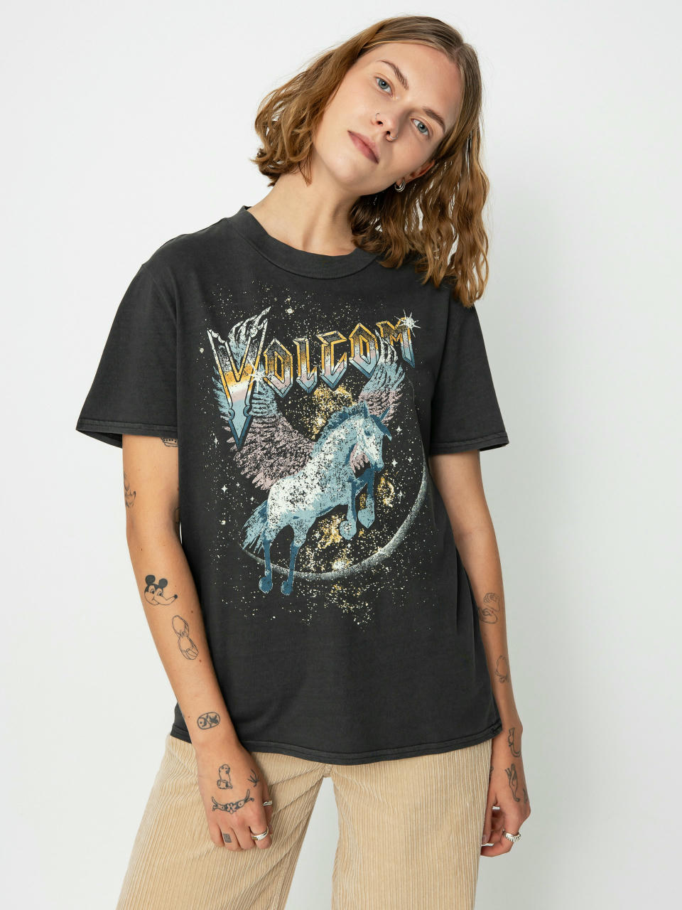 Tričko Volcom Lock It Up Wmn (black)