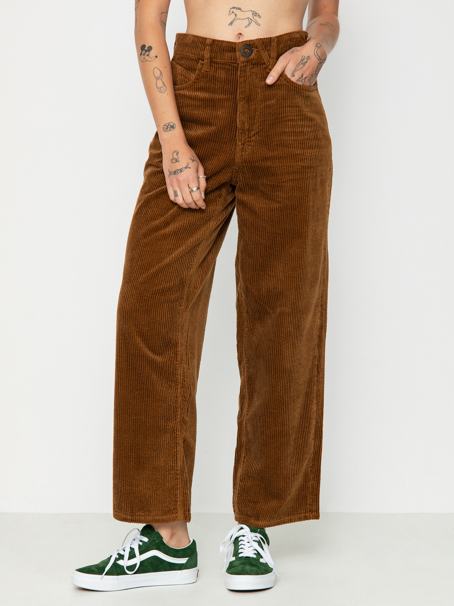 Kalhoty Volcom Weellow Cord Wmn (toffee)