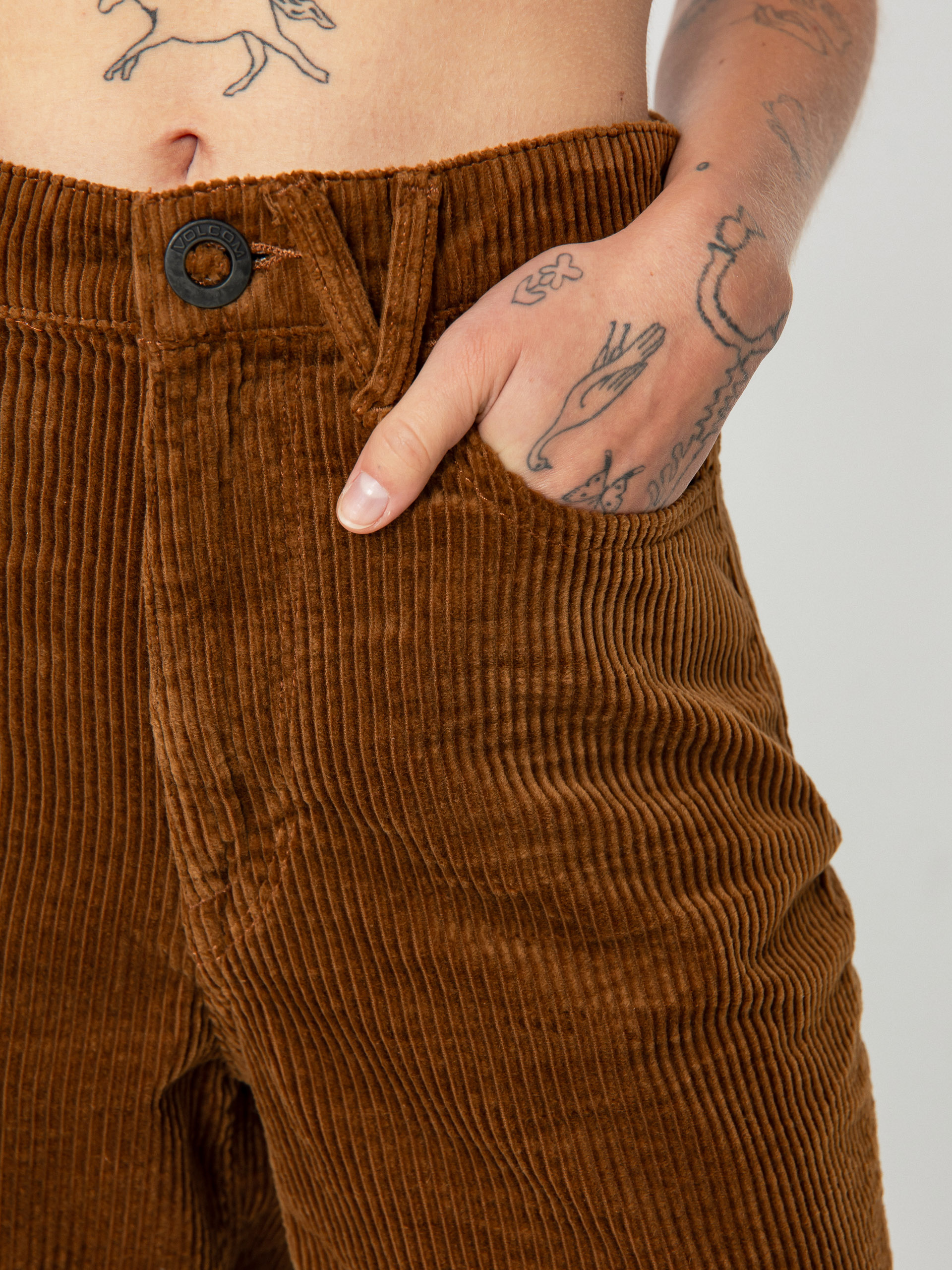 Kalhoty Volcom Weellow Cord Wmn (toffee)