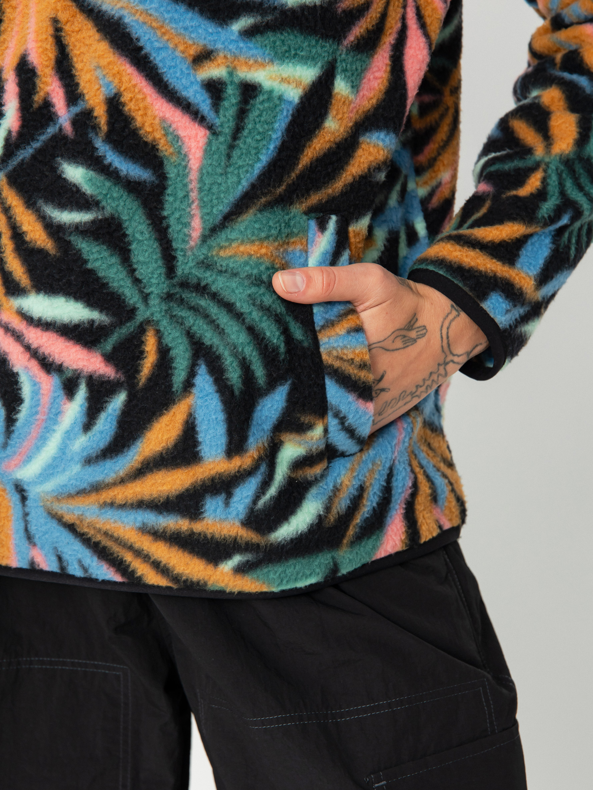 Dámský Fleecová mikina Billabong Boundary Mock 3 (stormy blue)