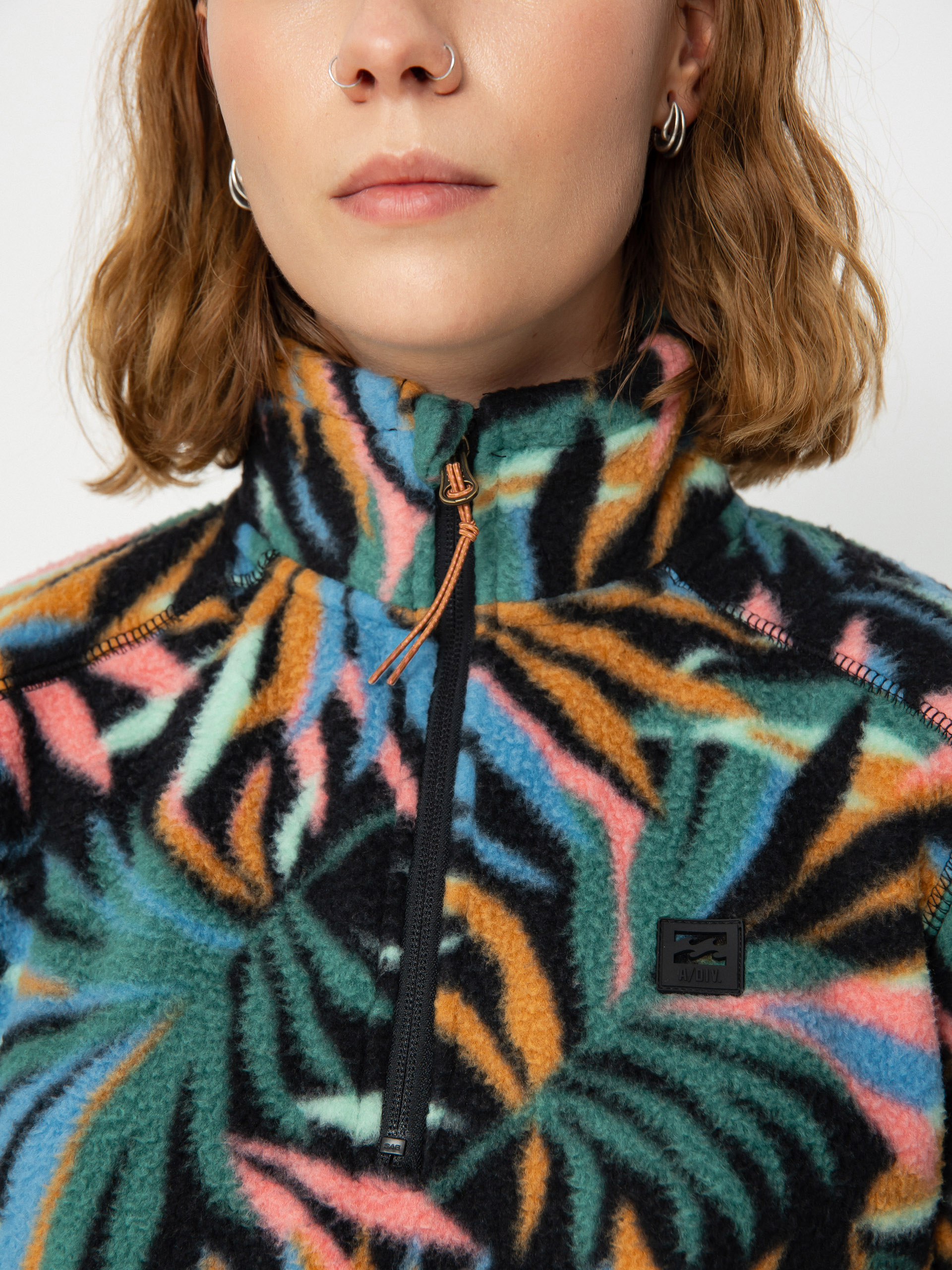 Dámský Fleecová mikina Billabong Boundary Mock 3 (stormy blue)