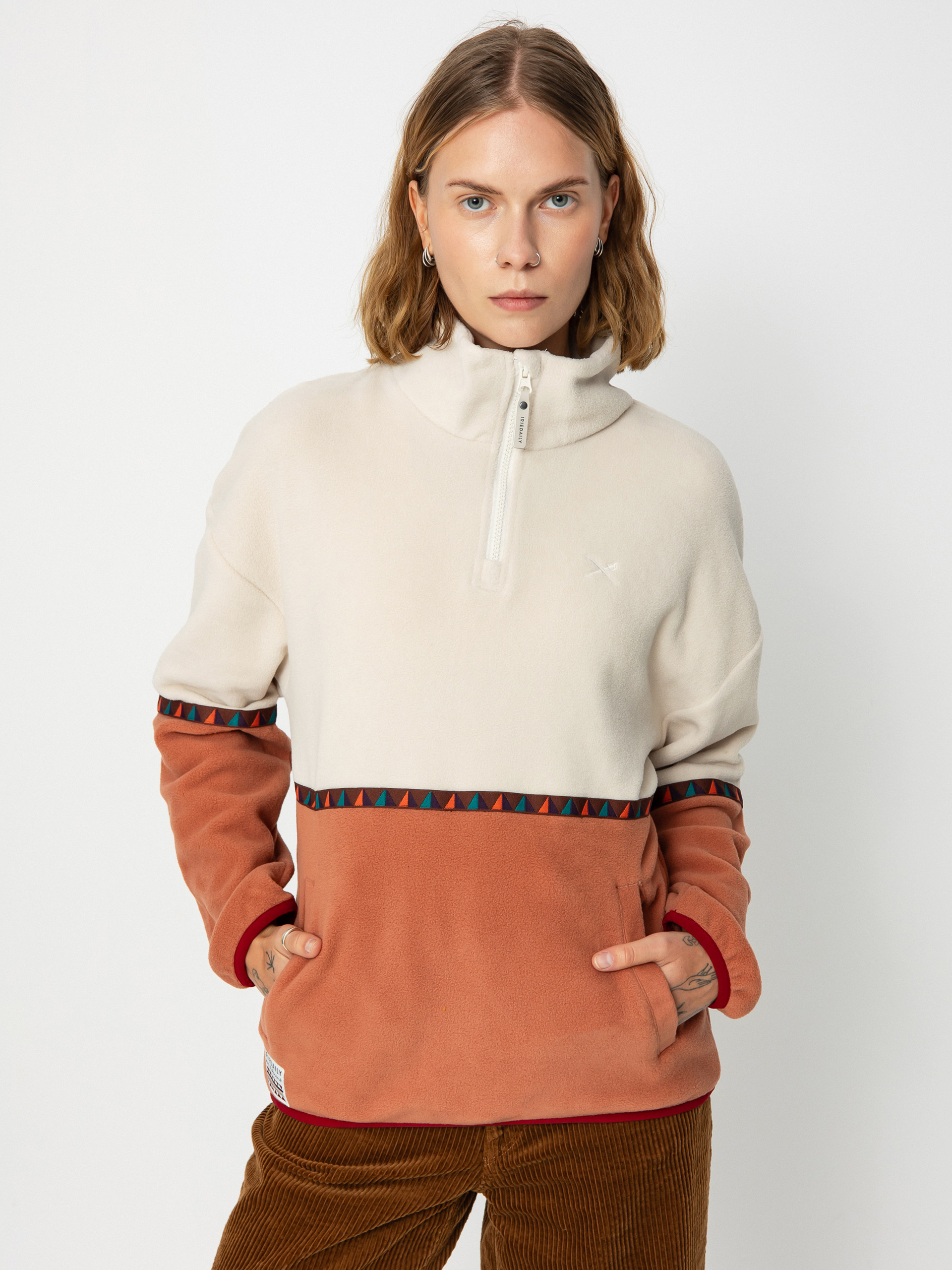 Fleecovu00e1 mikina Iriedaily Holina Wmn (cedar wood)