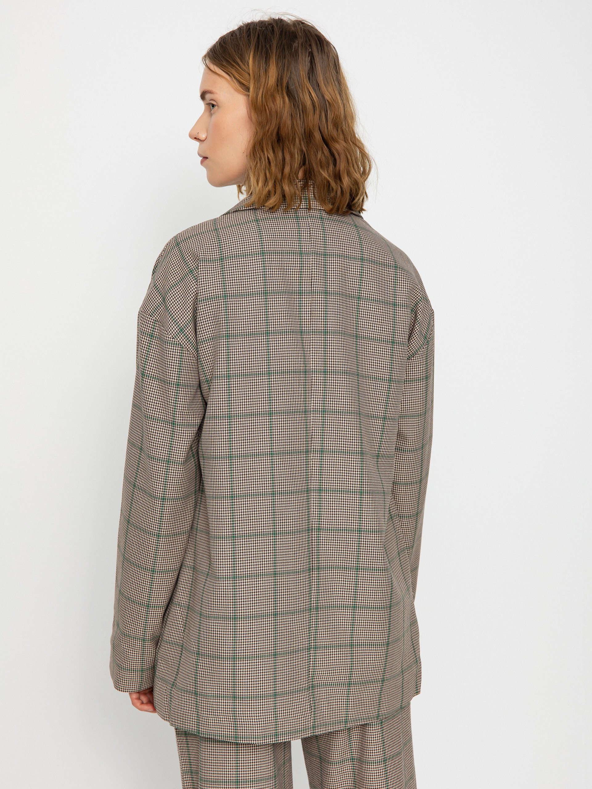 Bunda Brixton Axl Oversized Blazer Wmn (sesame/seal brown)