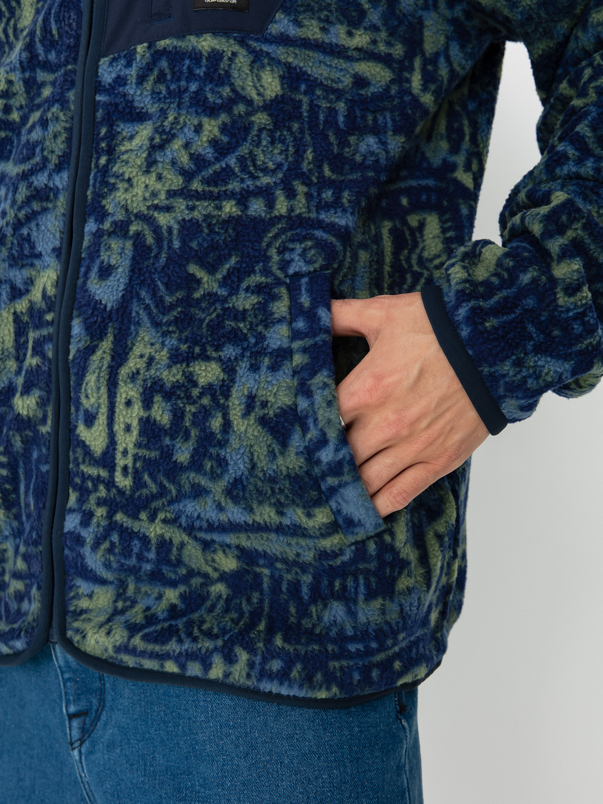 Pánský Fleecová mikina Quiksilver Clean Coasts (navalacademynuvintag)