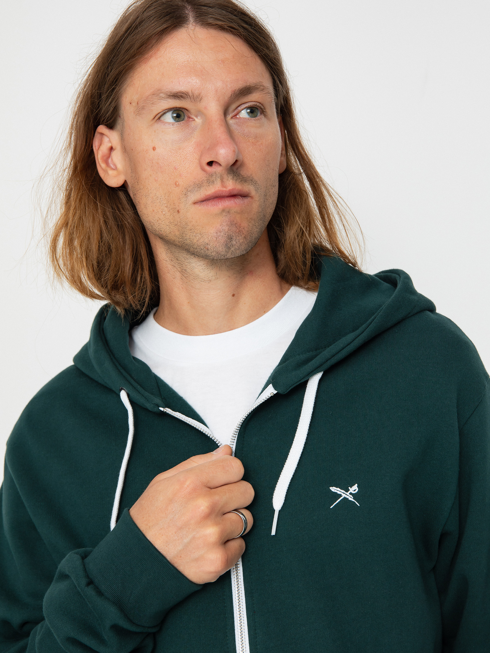 Mikina s kapucí Iriedaily Mini Flag 2 ZHD (night forest)