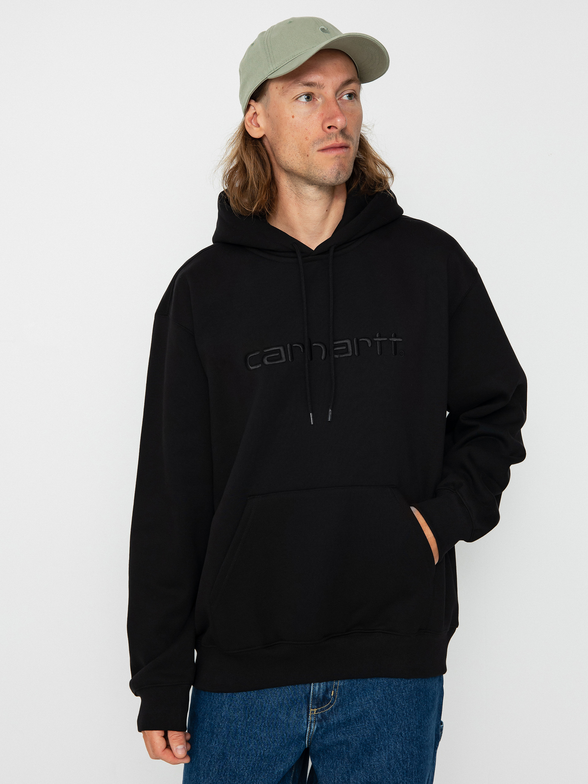 Mikina s kapucí Carhartt WIP Carhartt HD (black/black)