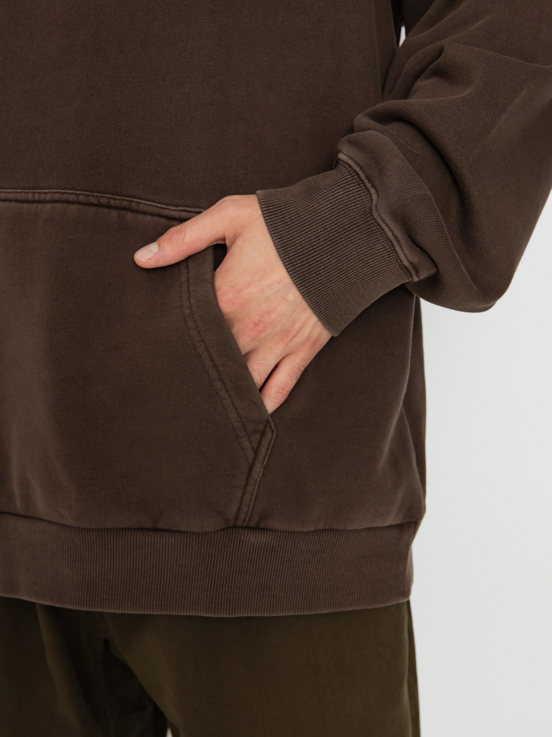 Mikina s kapucí Gramicci Original Freedom Oval HD (brown pigment)