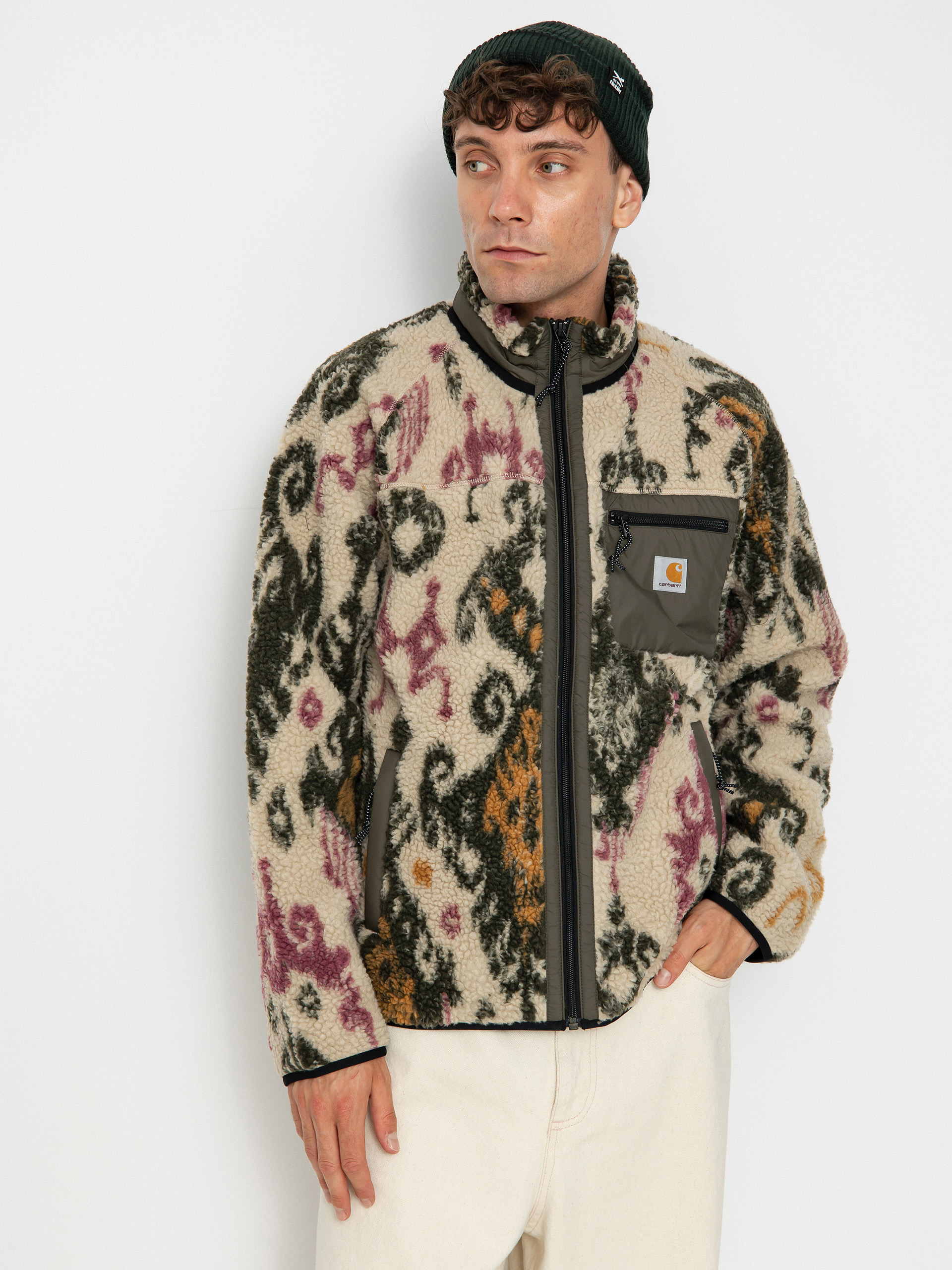 Bunda Carhartt WIP Prentis Liner (baru jacquard wall/cypress)