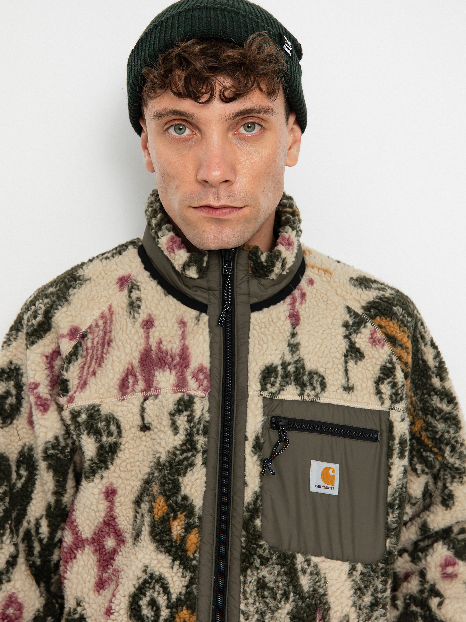 Bunda Carhartt WIP Prentis Liner (baru jacquard wall/cypress)