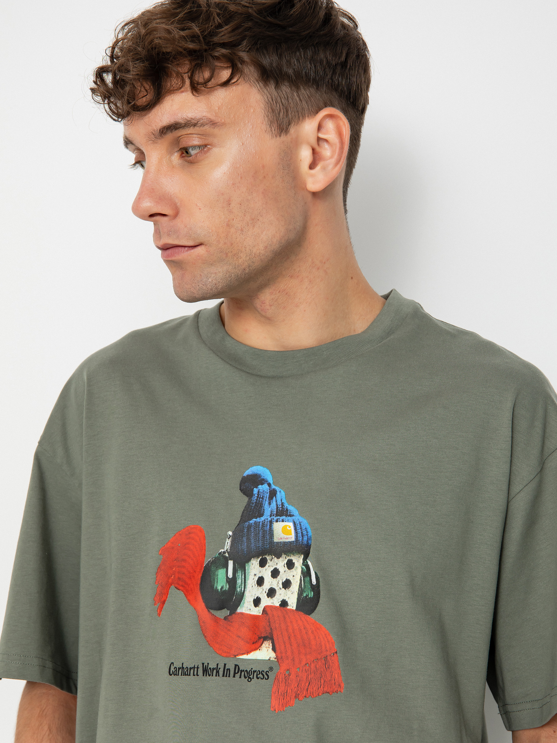 Tričko Carhartt WIP Stone Cold (smoke green)