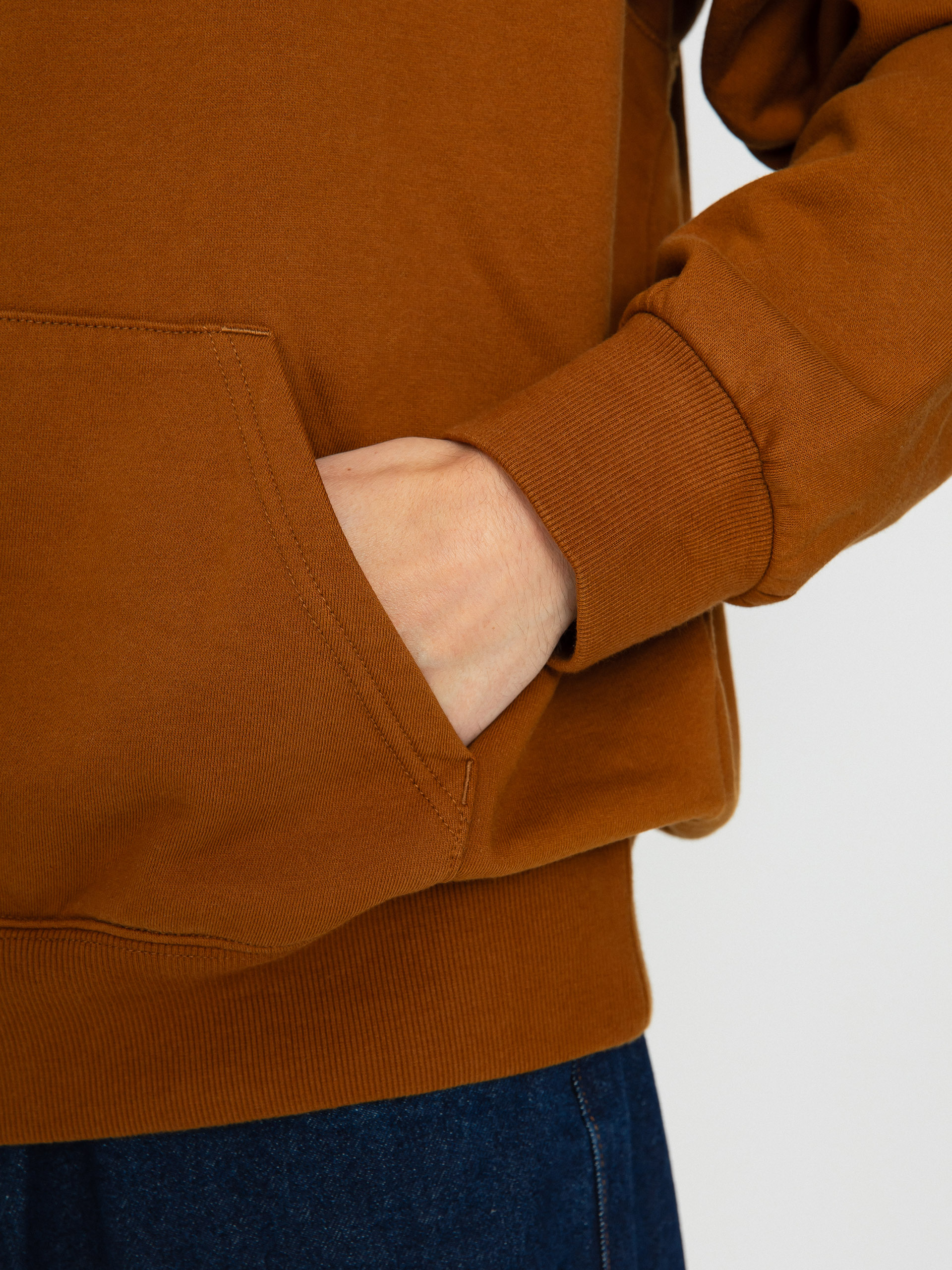 Mikina s kapucí Carhartt WIP Heart Patch HD (deep h brown)