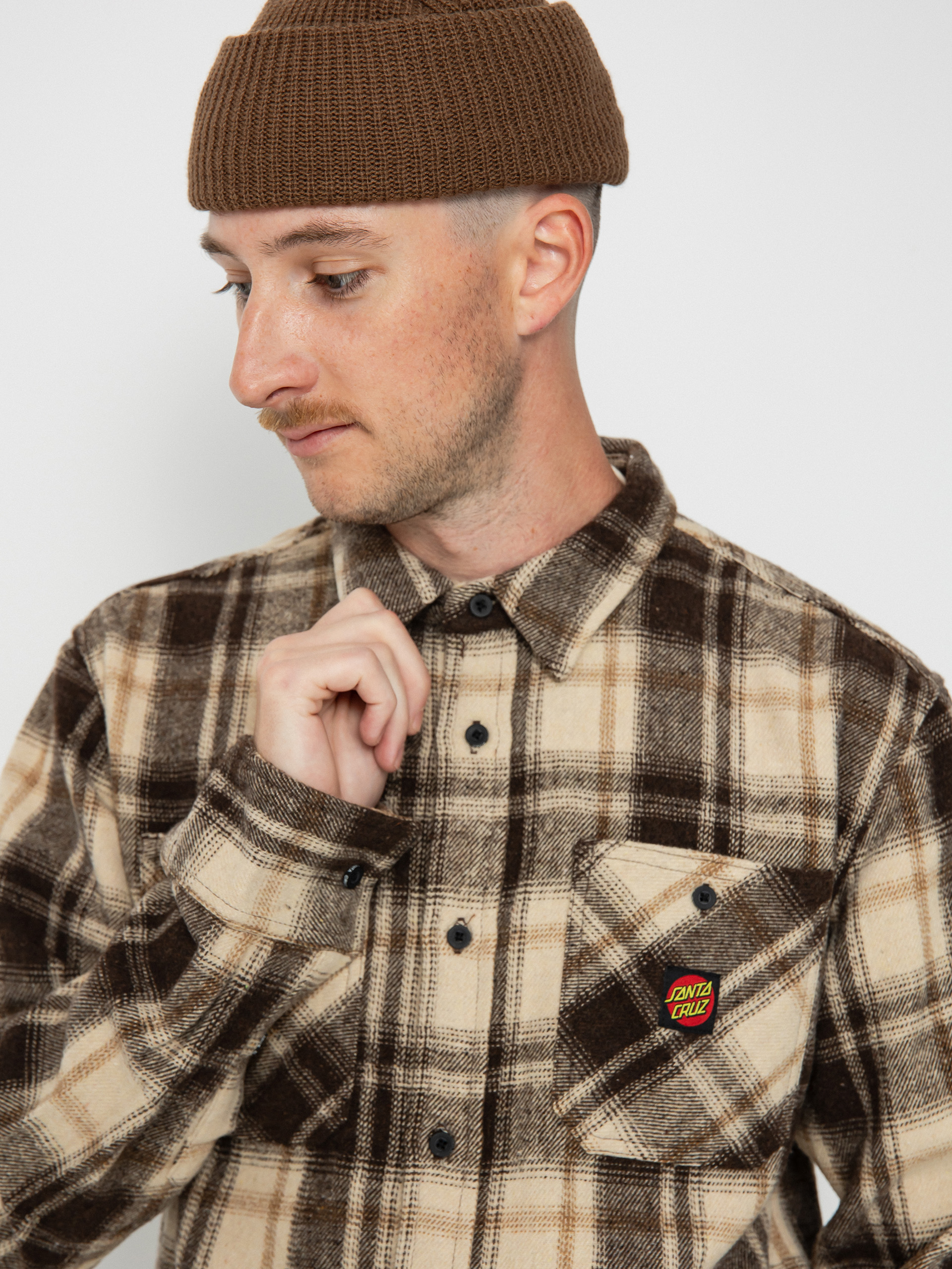 Košile Santa Cruz Apex (brown check)