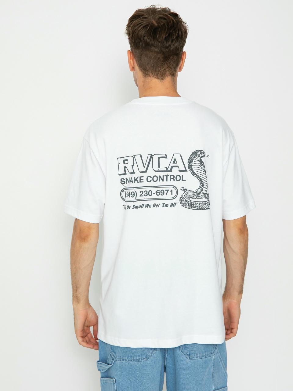 Tričko RVCA Snake Contro (white)