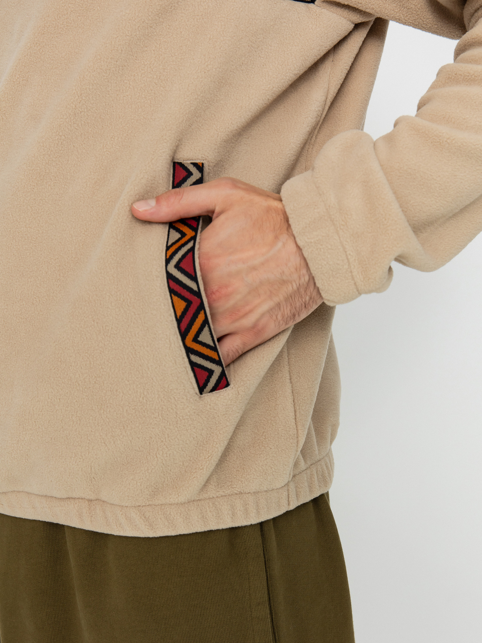 Pánský Fleecová mikina Iriedaily Monte Noe (khaki)