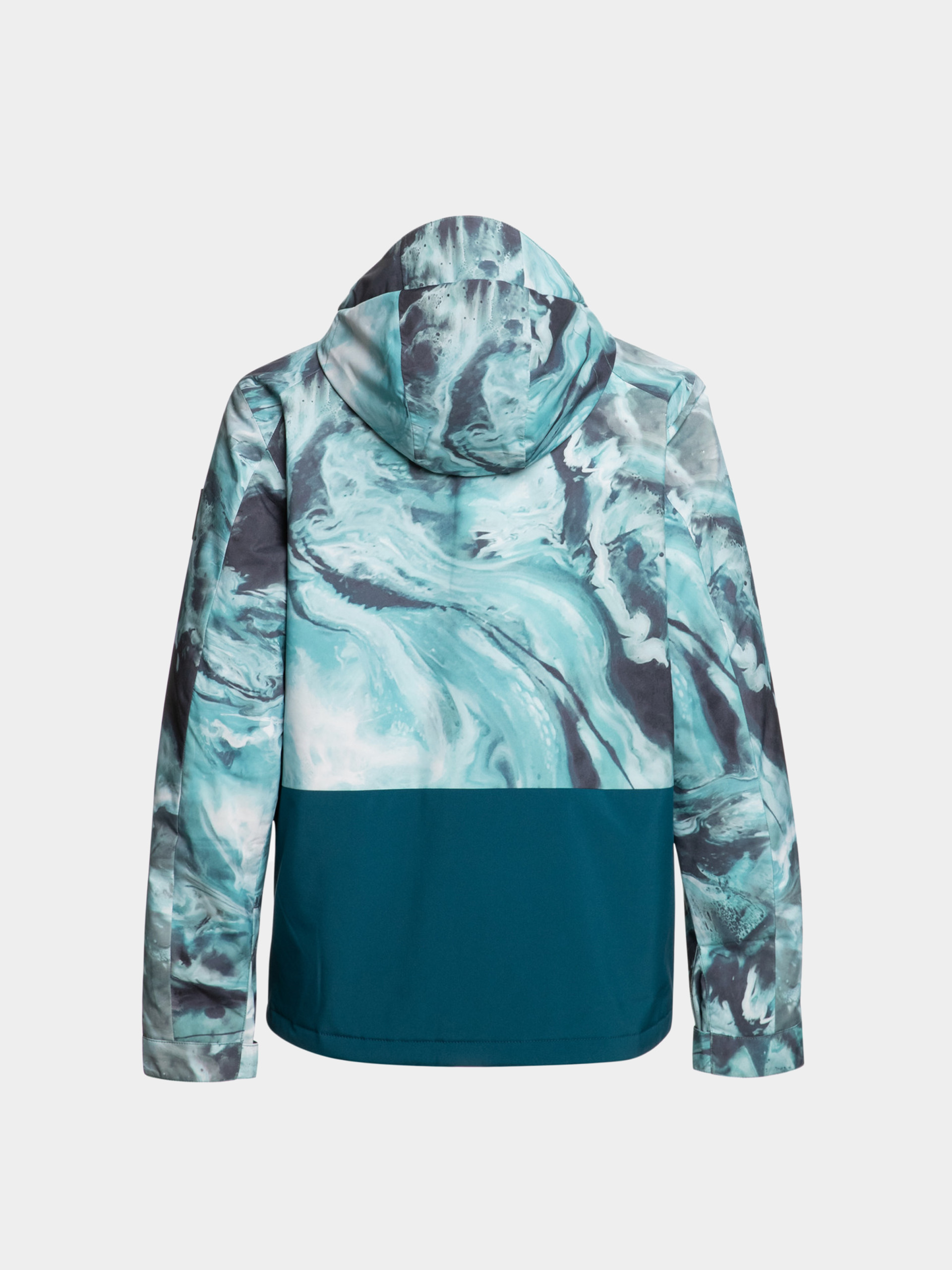Pánská Snowboardová bunda Quiksilver Mission Printed Block (resin tint majolica blue)