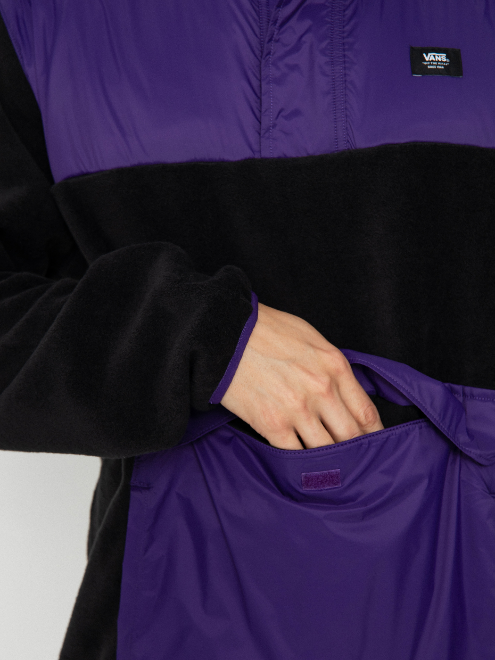Pánský Mikina s kapucí Vans Mammoth (black/violet indigo)