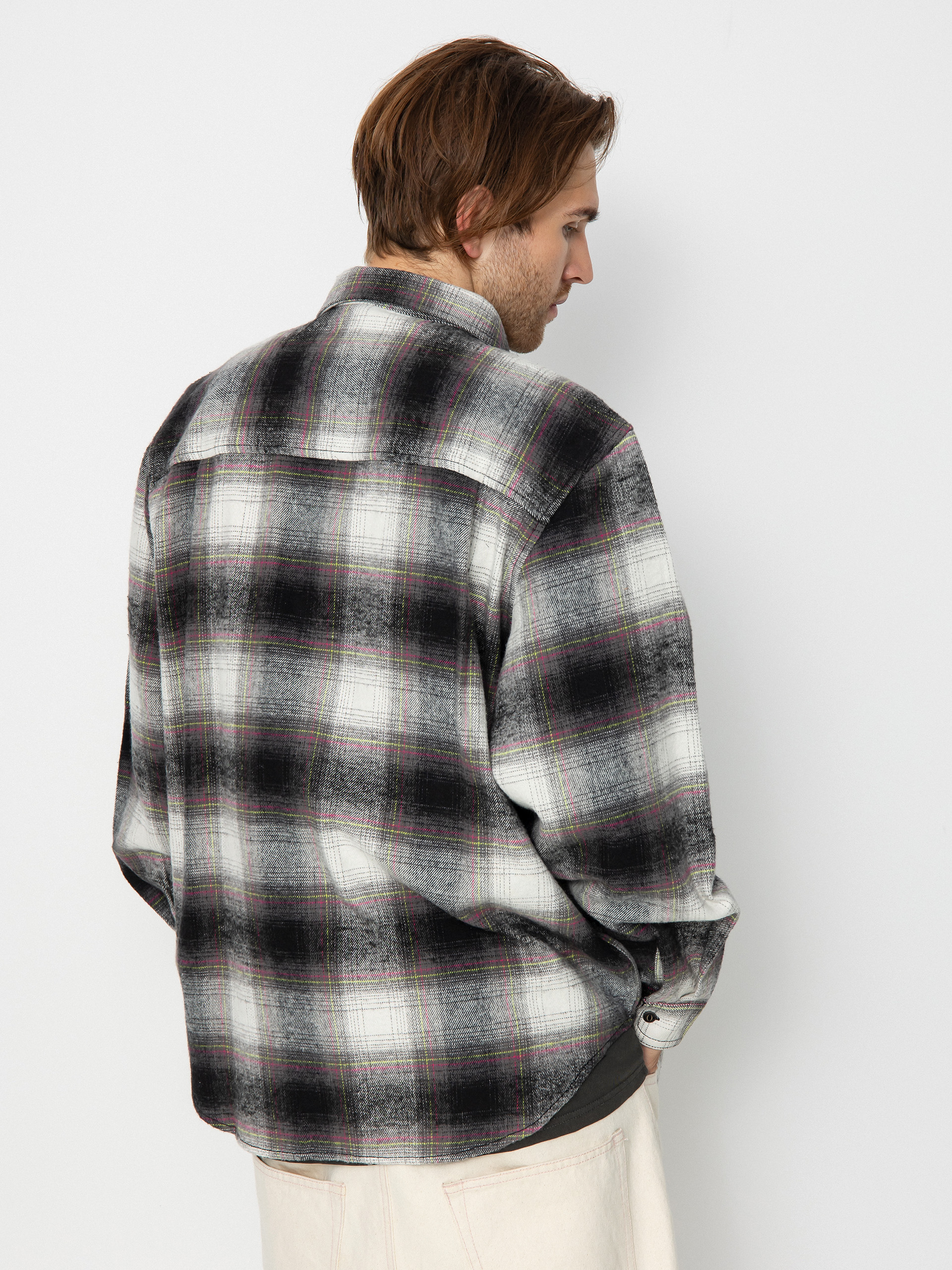 Košile Element Hueco Neon (hueco plaid lime/pink)