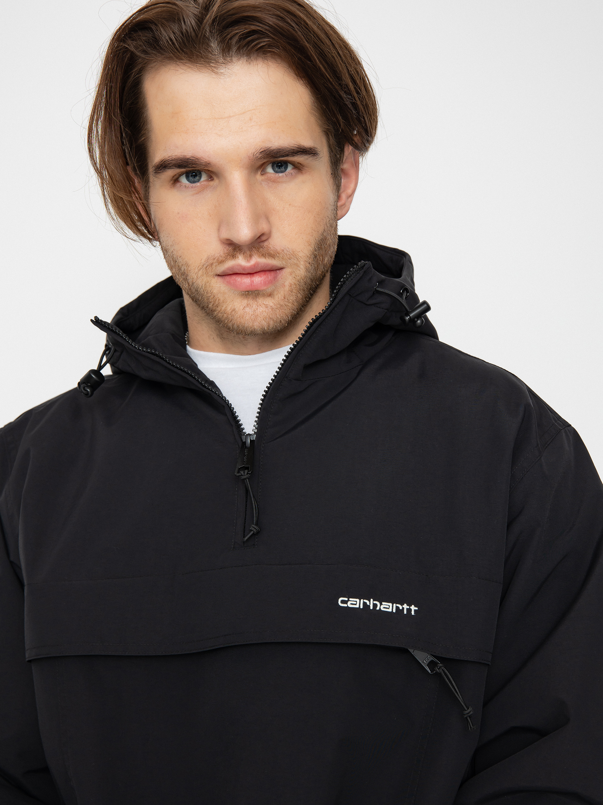 Bunda Carhartt WIP Windbreaker Pullover (black/white)