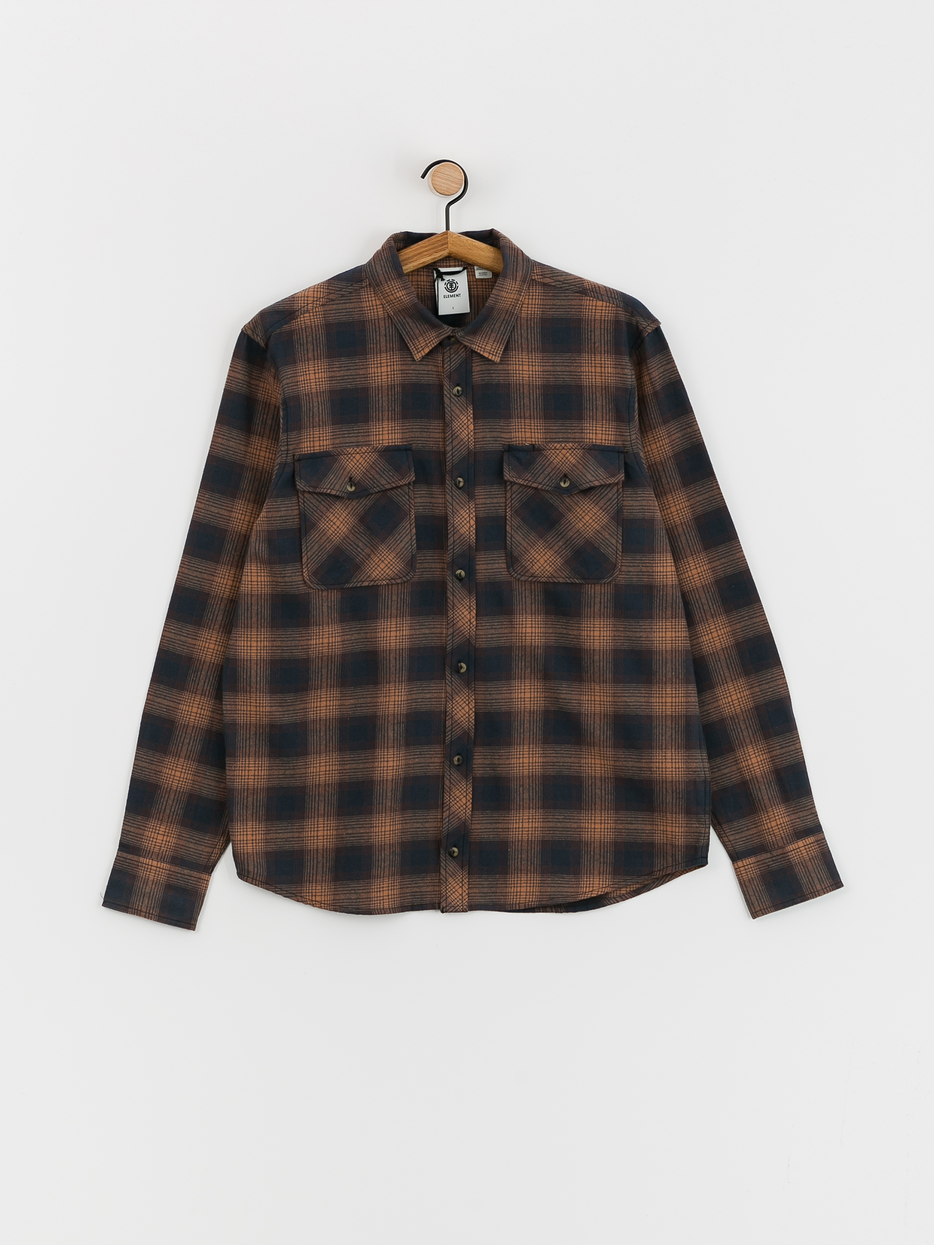 Košile Element Tacoma Classic (gradient plaid dull gold)