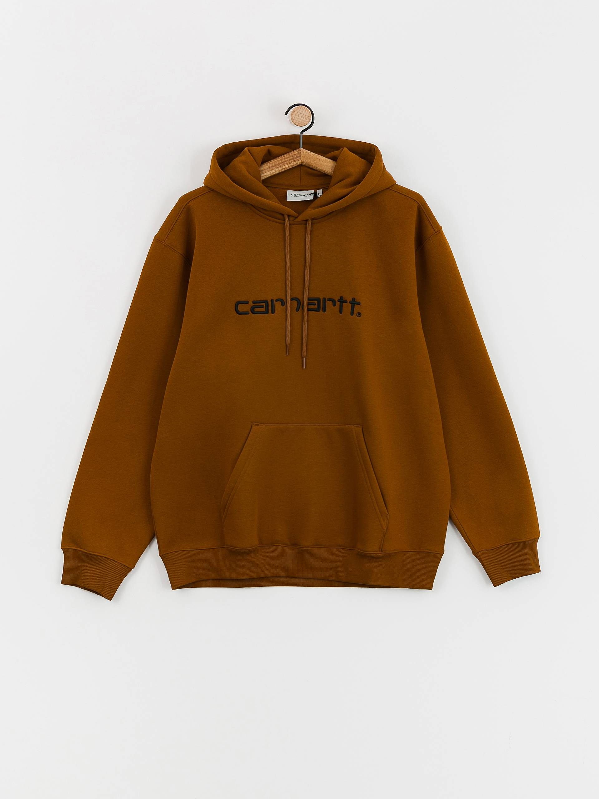 Mikina s kapucí Carhartt WIP Carhartt HD (deep h brown/black)