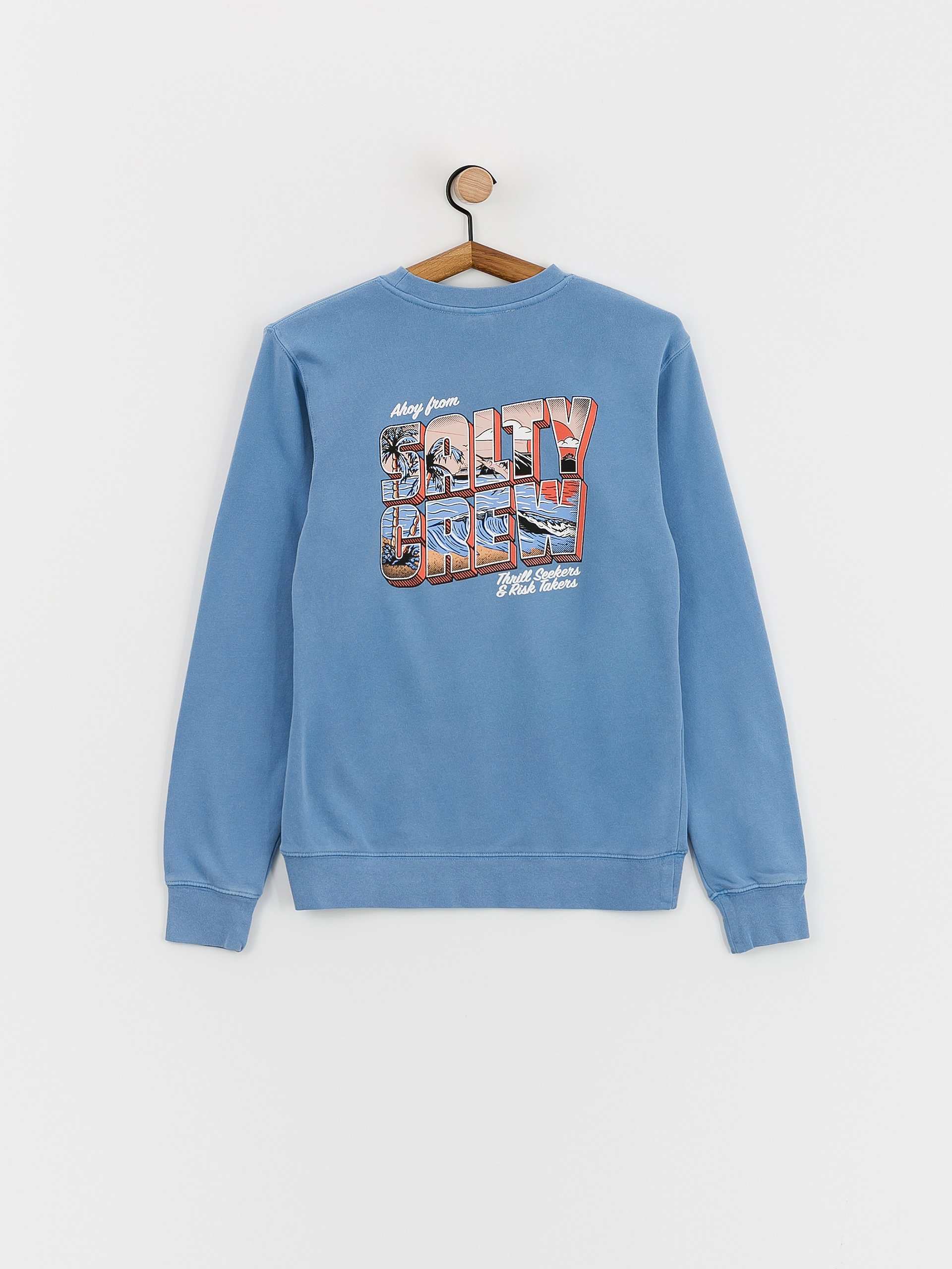 Mikina Salty Crew Ahoy Boyfriend Crew Wmn (marine blue)