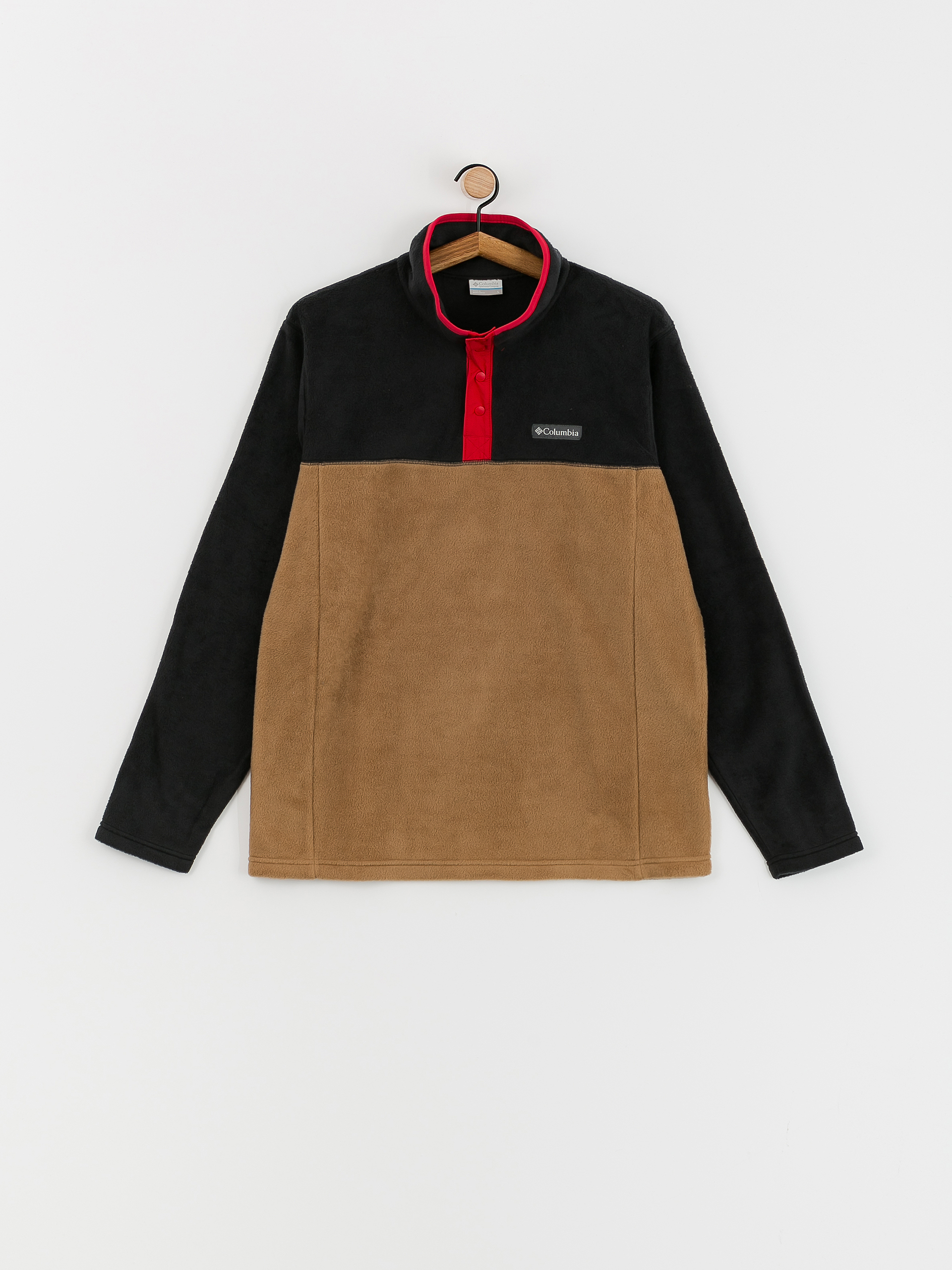 Pánský Fleecová mikina Columbia Steens Mountain (delta/black/mountain red)