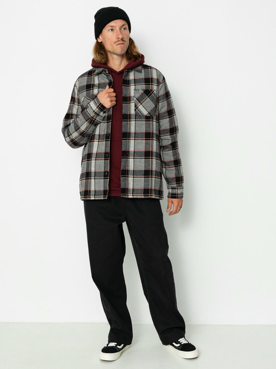 Košile Volcom Brickstone Lined Flannel Ls (dirty white)