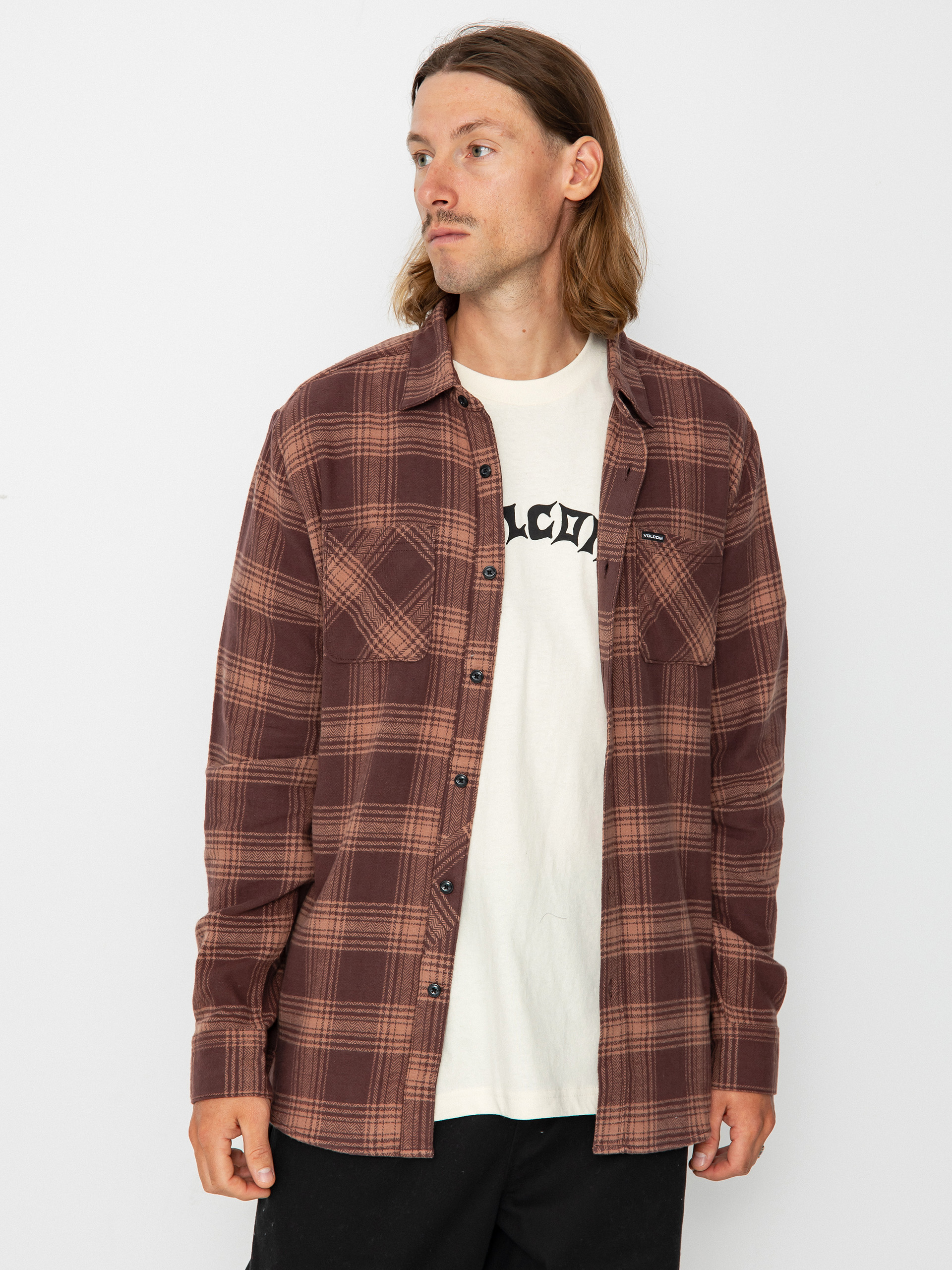 Košile Volcom Tone Stone Ls (pumice)