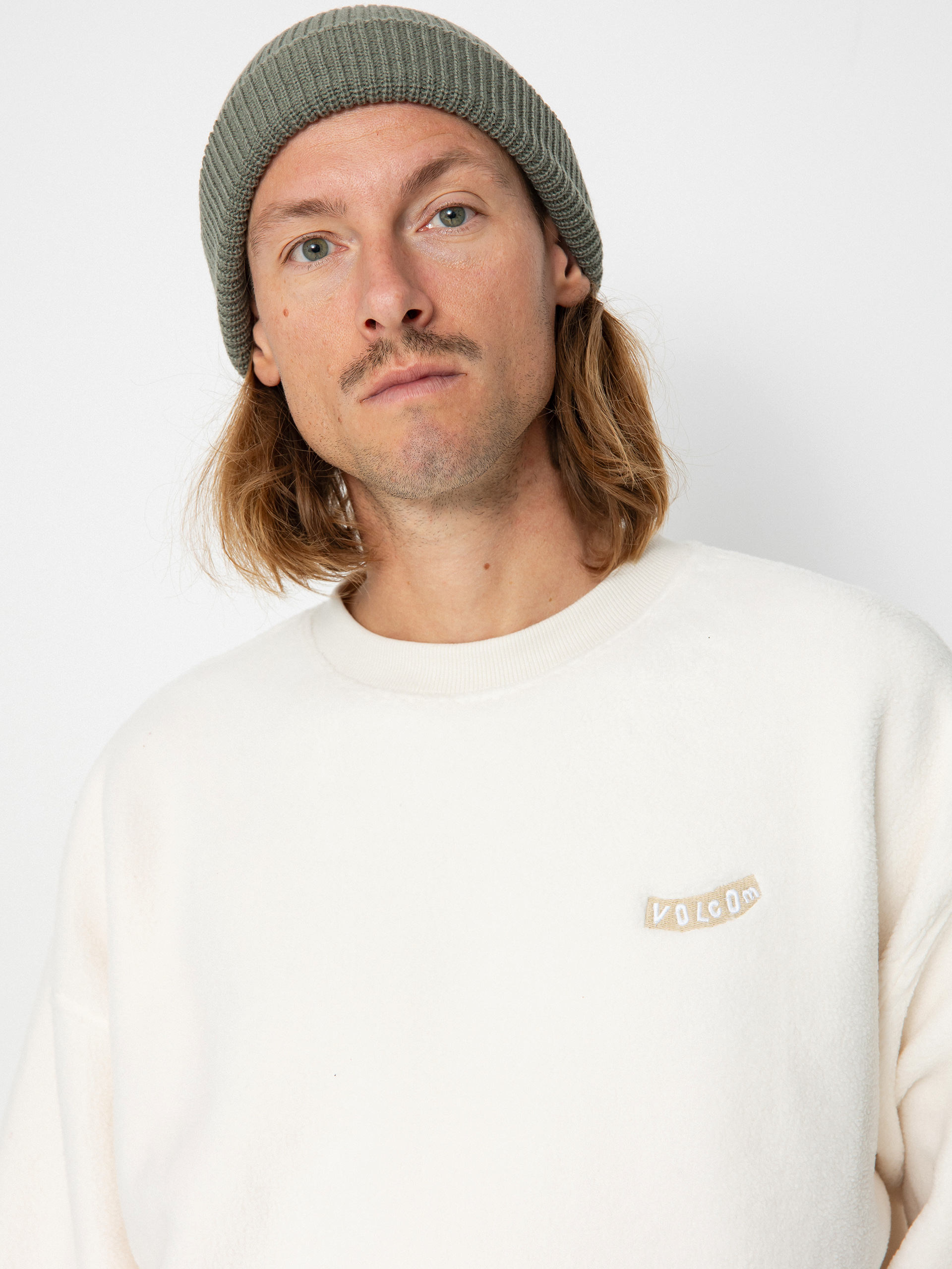 Mikina Volcom Too Kool Lse Crew (dirty white)