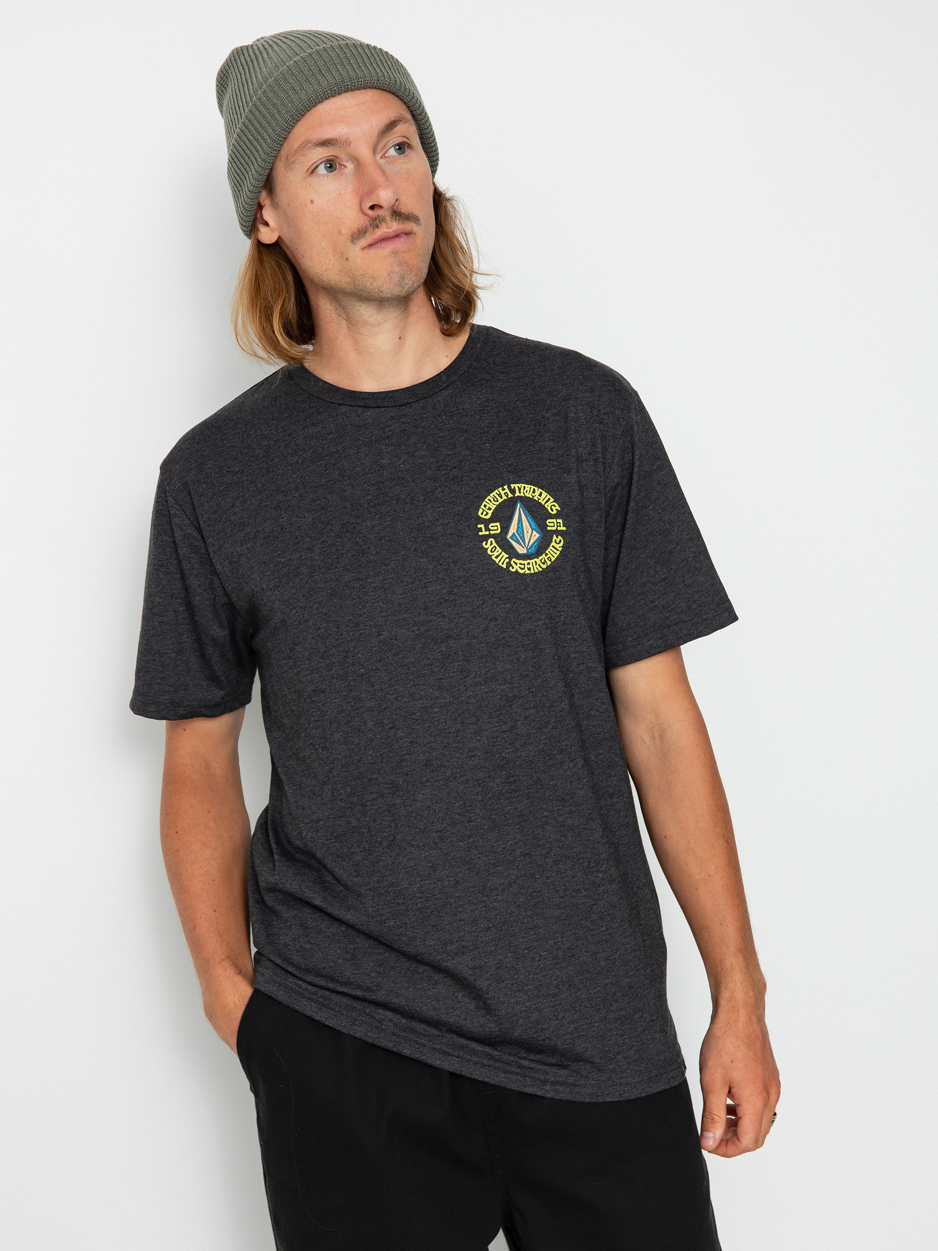 Tričko Volcom Fried Hth (heather black)