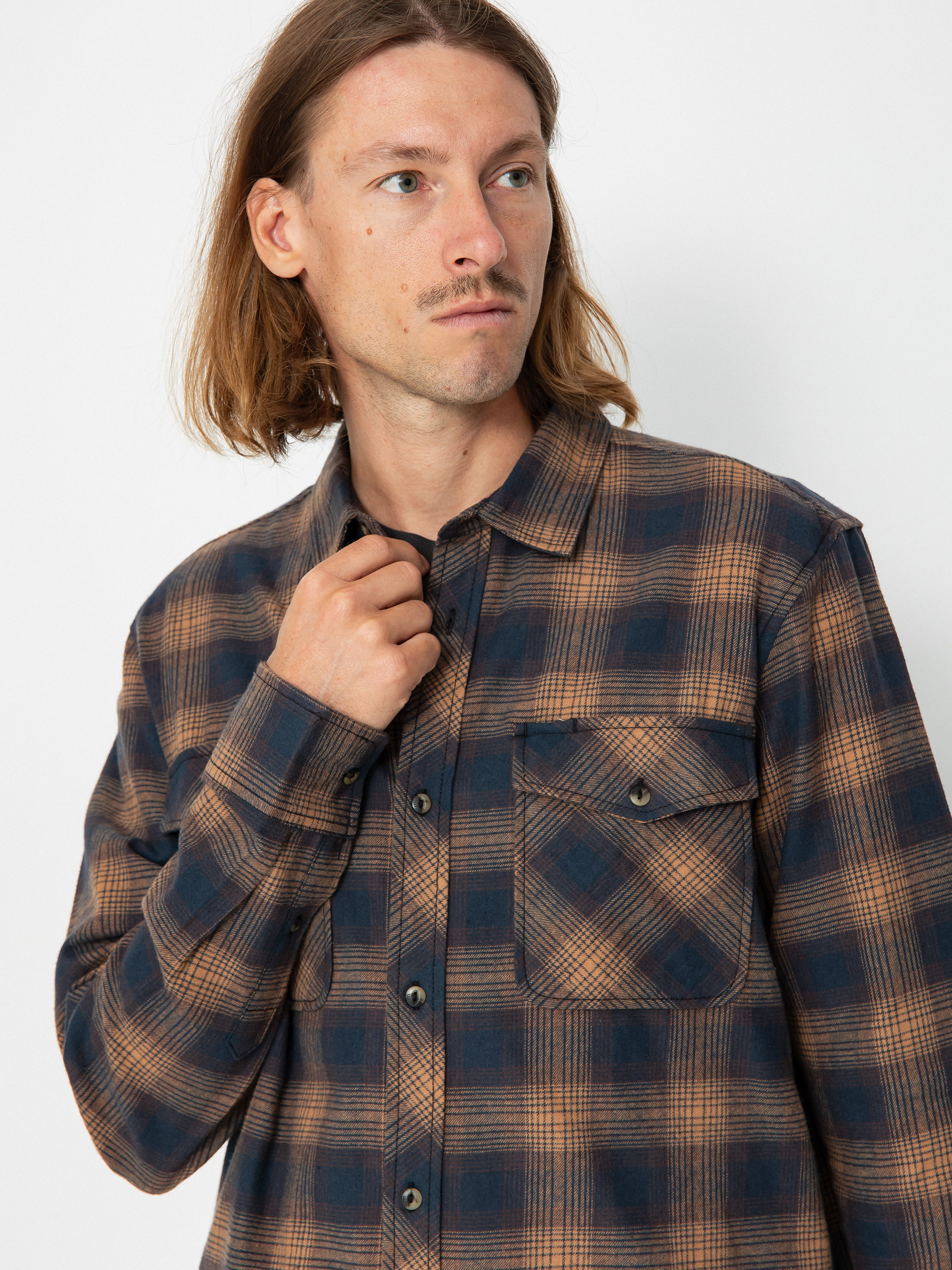 Košile Element Tacoma Classic (gradient plaid dull gold)