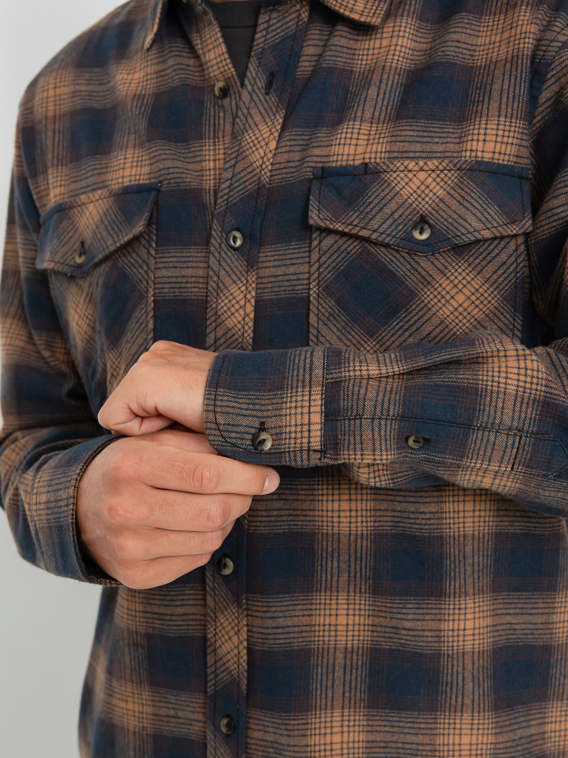 Košile Element Tacoma Classic (gradient plaid dull gold)