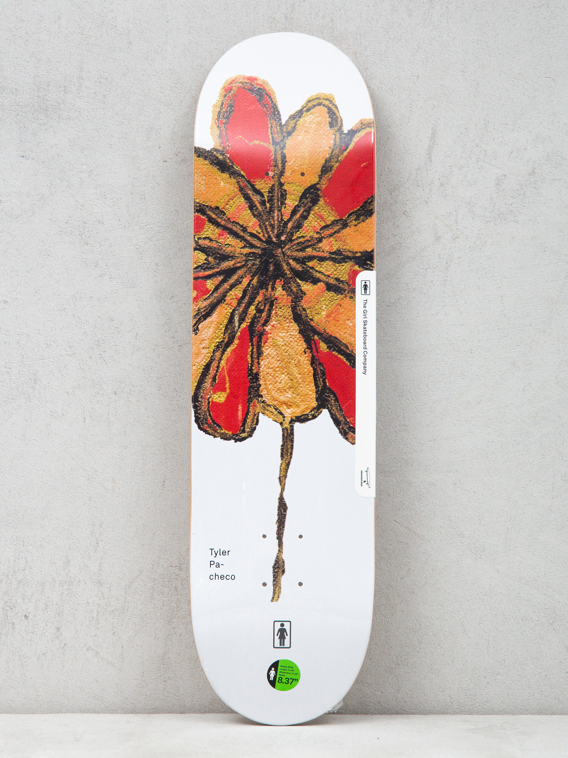 Deska Girl Skateboard Pacheco Blooming (white)