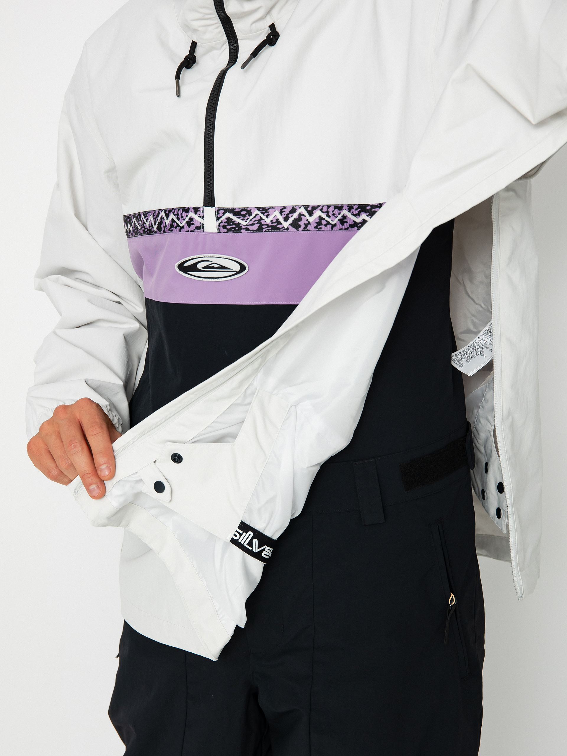 Pánská Snowboardová bunda Quiksilver Steeze (nimbus cloud)