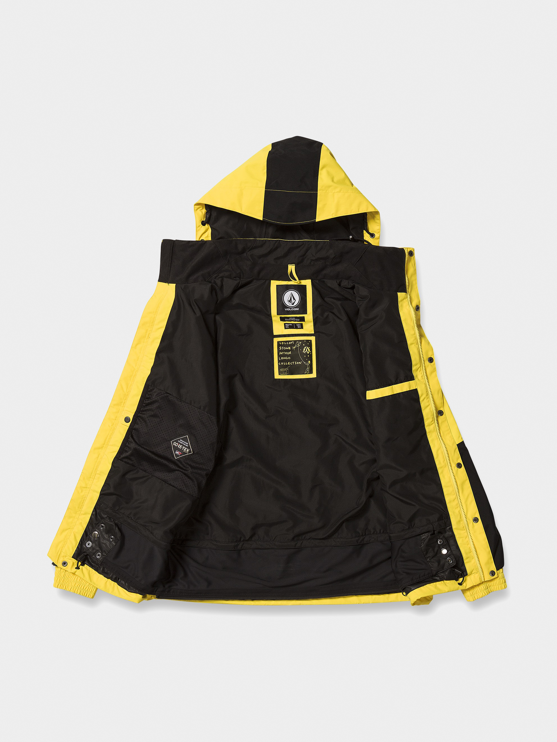 Pánská Snowboardová bunda Volcom Longo Gore Tex (bright yellow)
