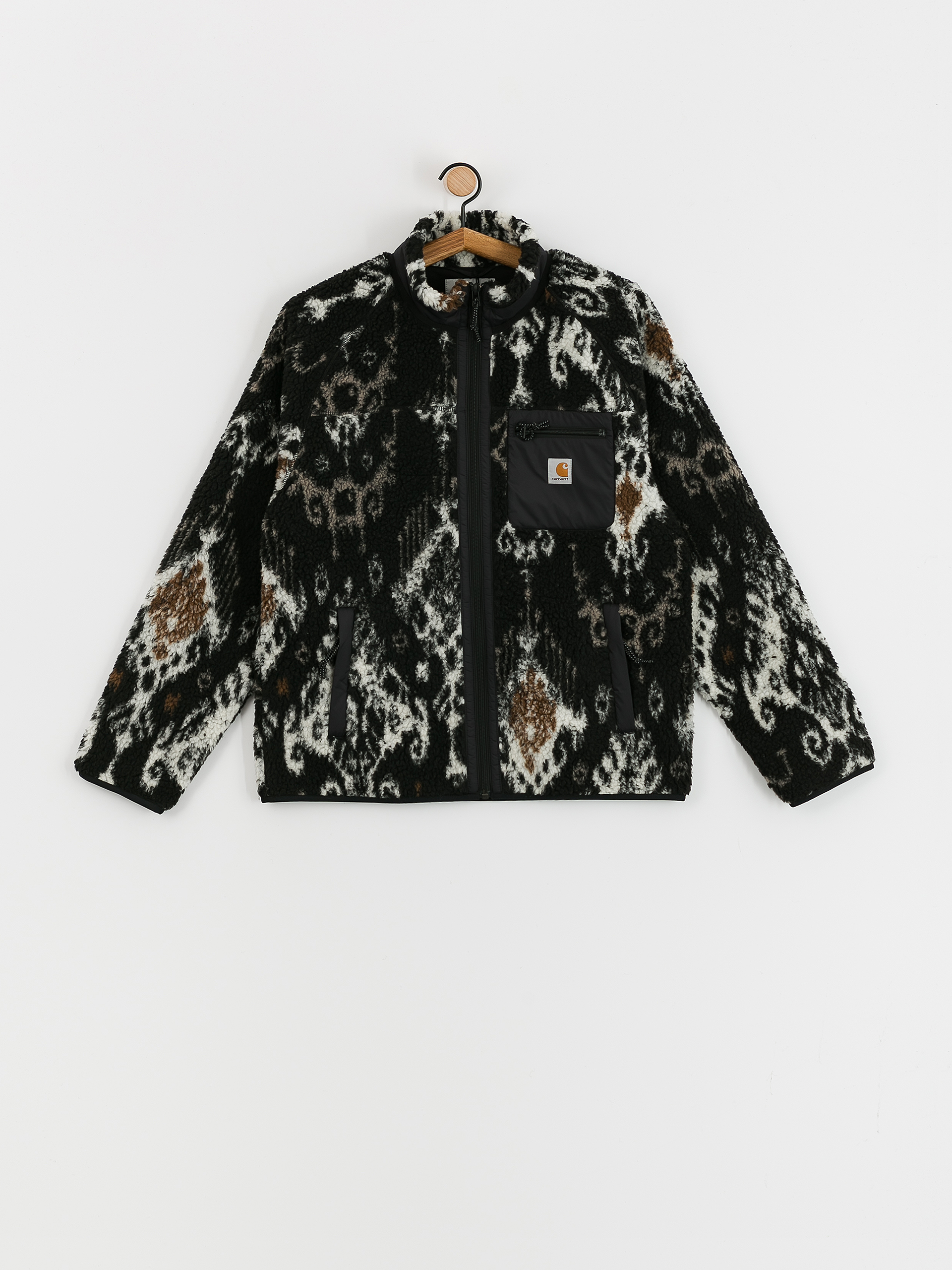 Bunda Carhartt WIP Prentis Liner (baru jacquard black/black)