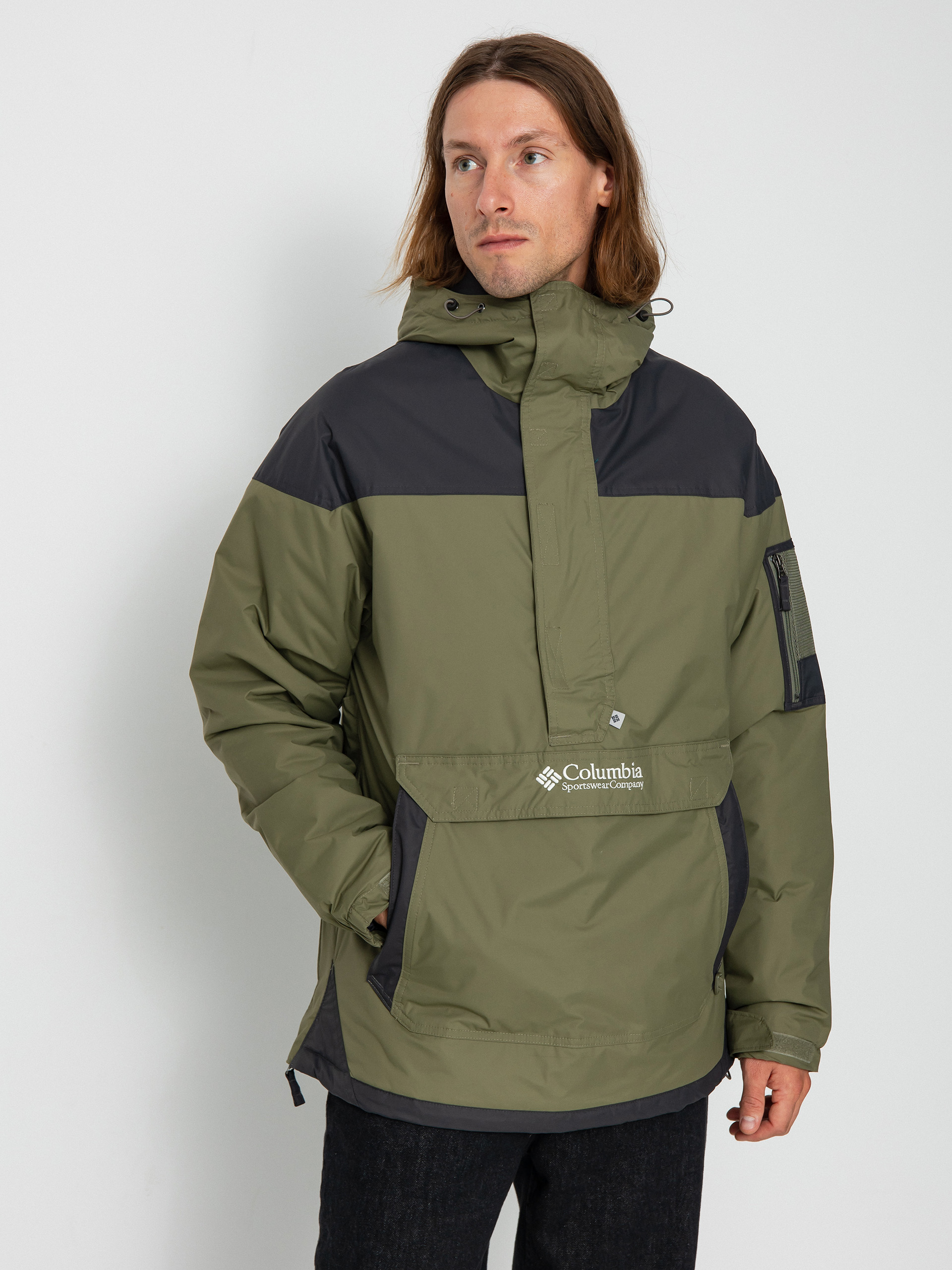 Bunda Columbia Challenger Pullover (stone green/shark)