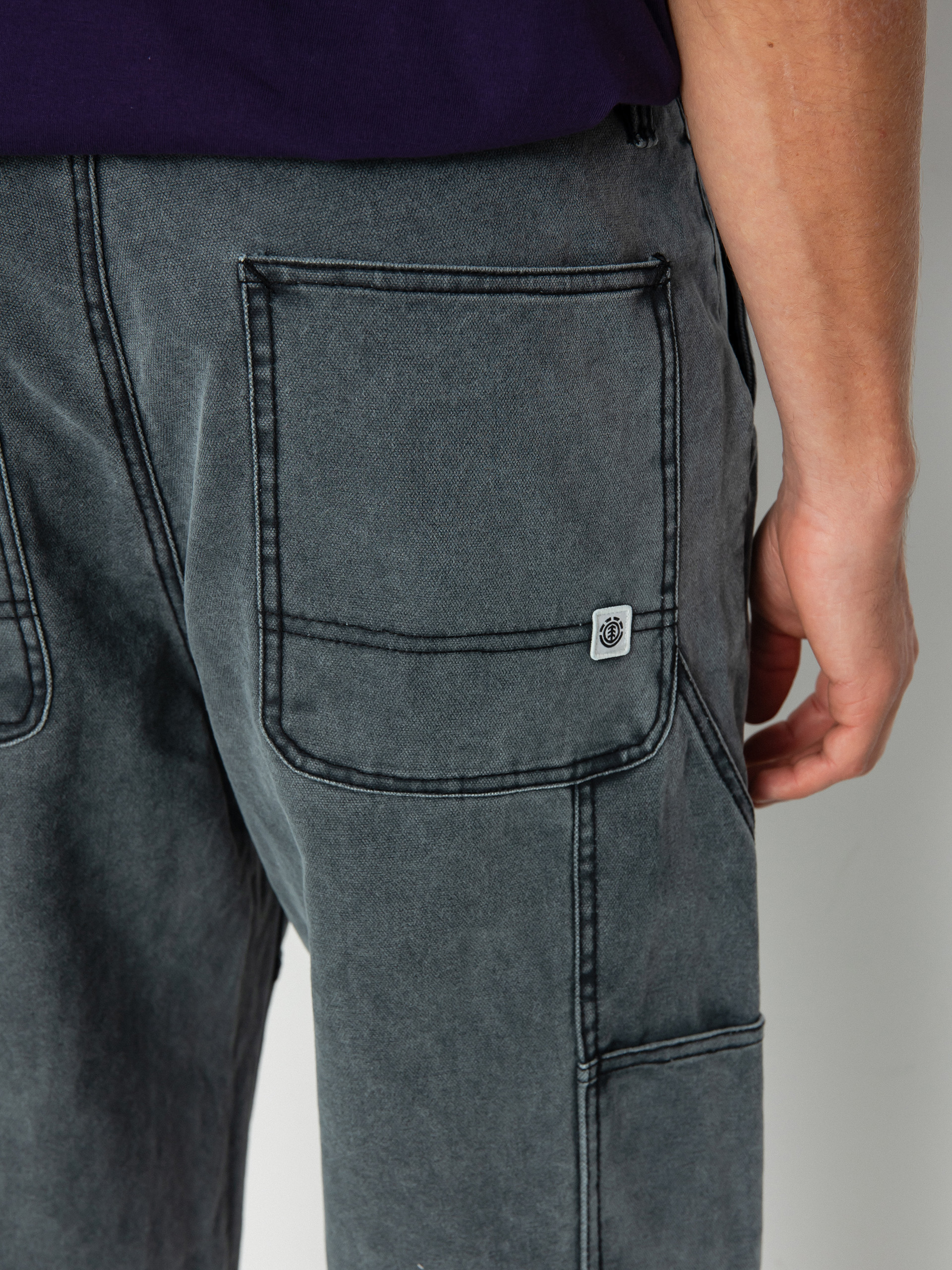 Kalhoty Element Carpenter Canva (washed black)