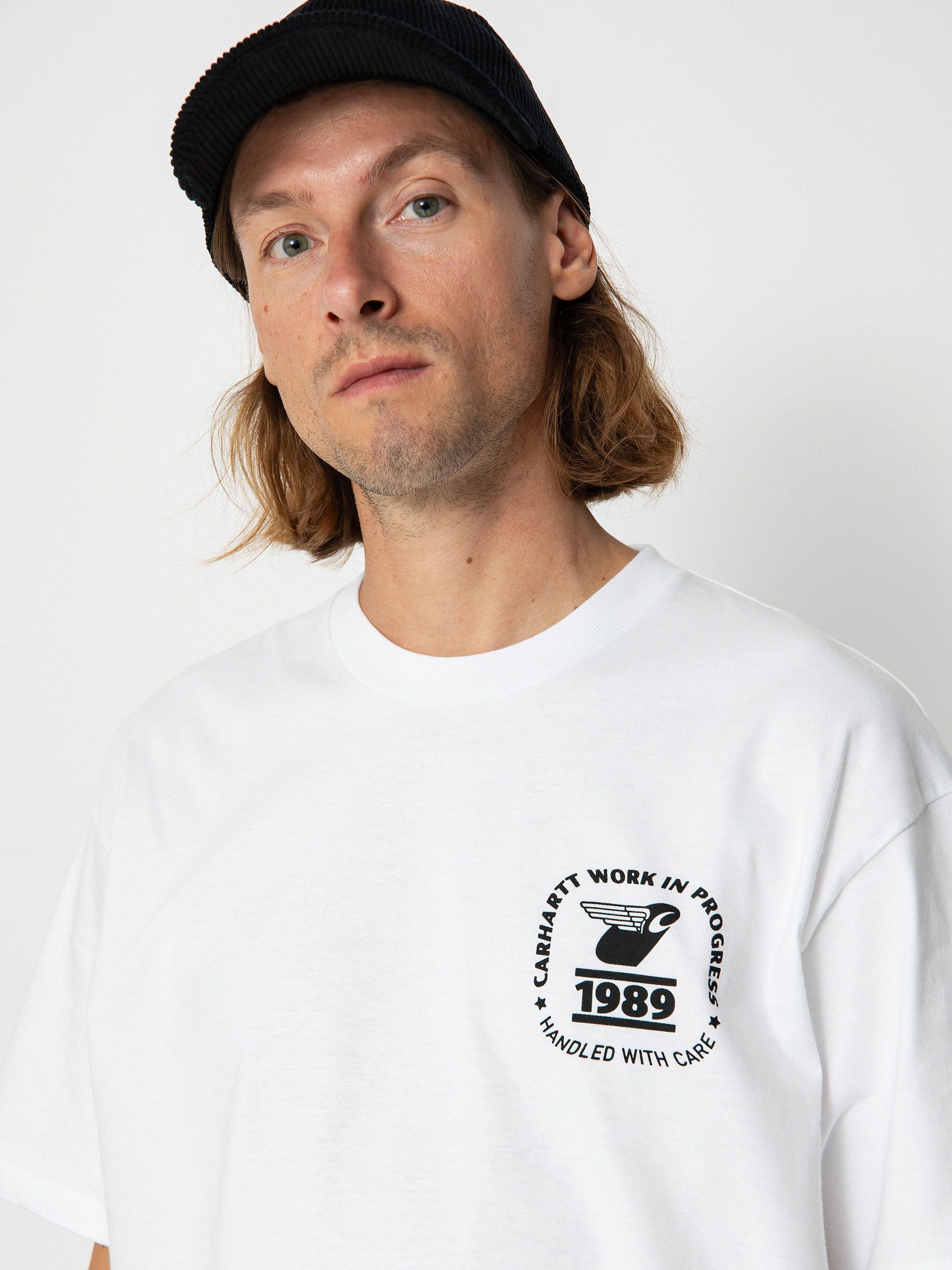 Tričko Carhartt WIP Stamp State (white/black)