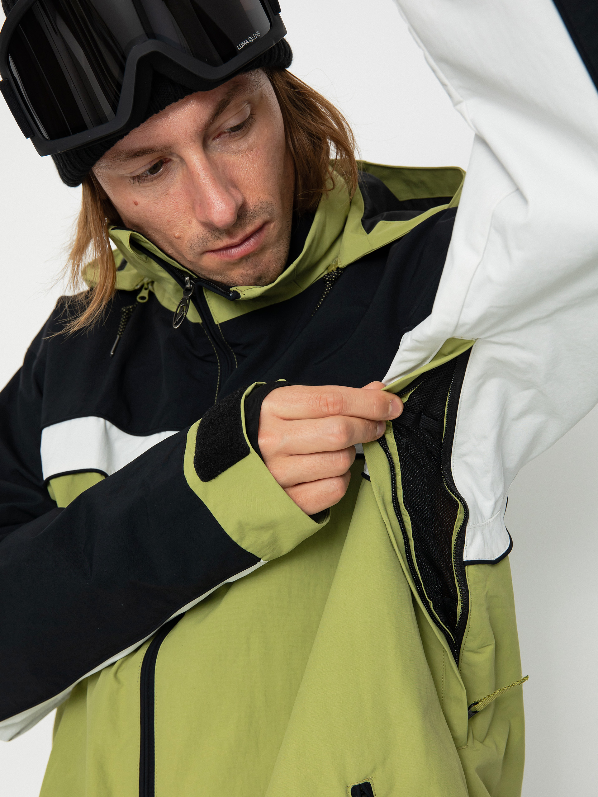 Pánská Snowboardová bunda Quiksilver Live Wire (green olive)