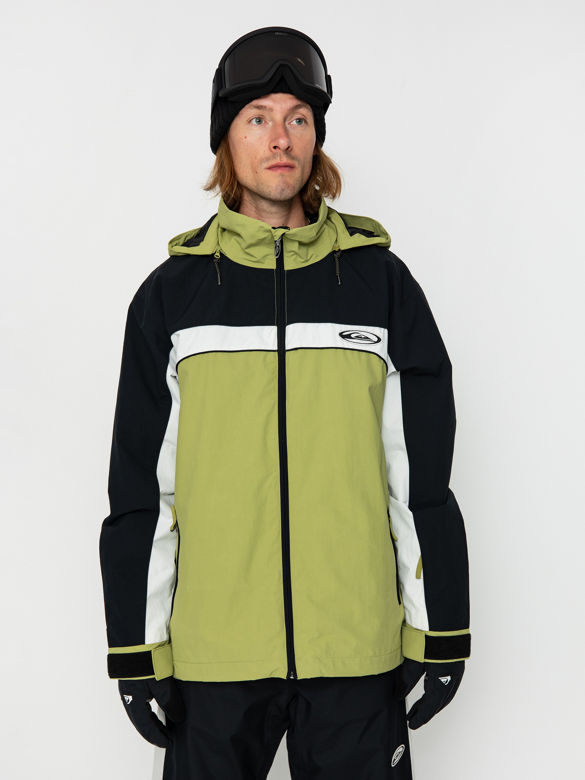 Pánská Snowboardová bunda Quiksilver Live Wire (green olive)
