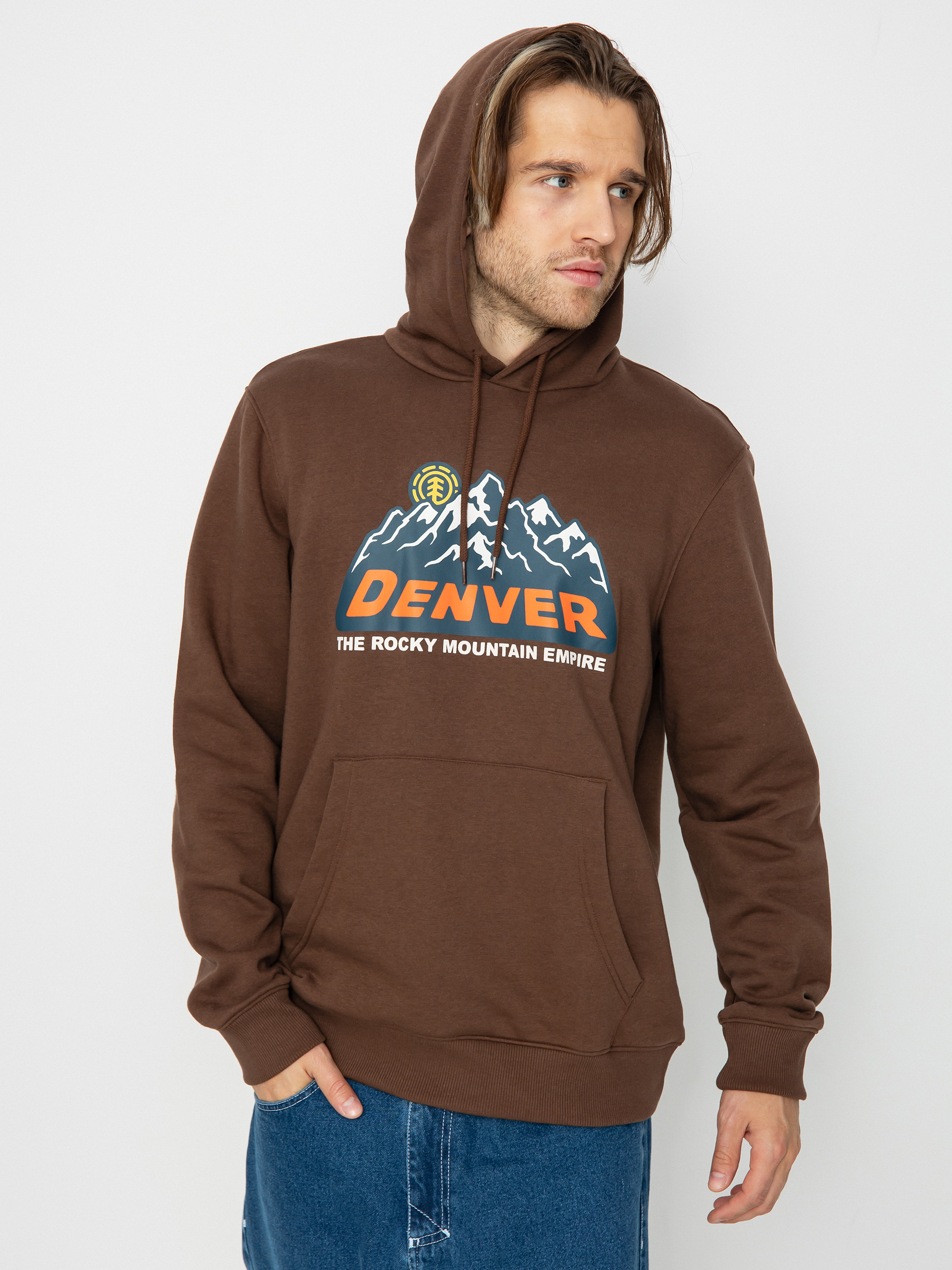 Mikina s kapucí Element Rocky HD (chestnut)