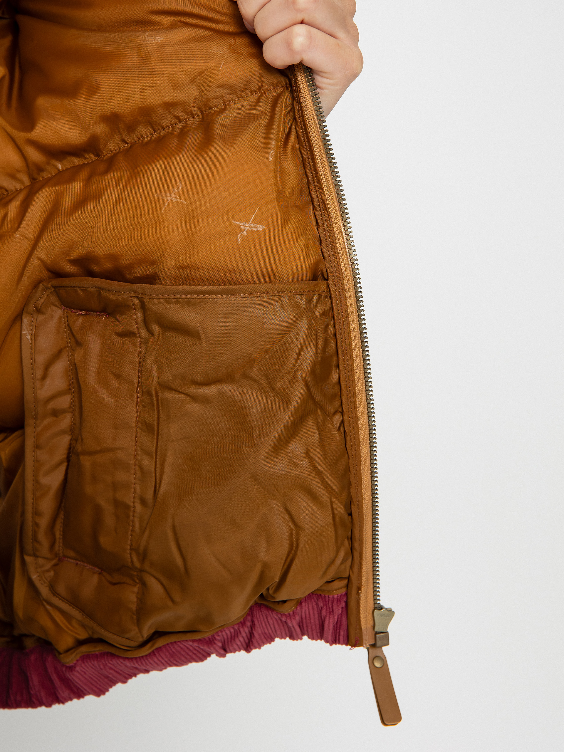 Bunda Iriedaily Cordy Puffer Wmn (dark red)