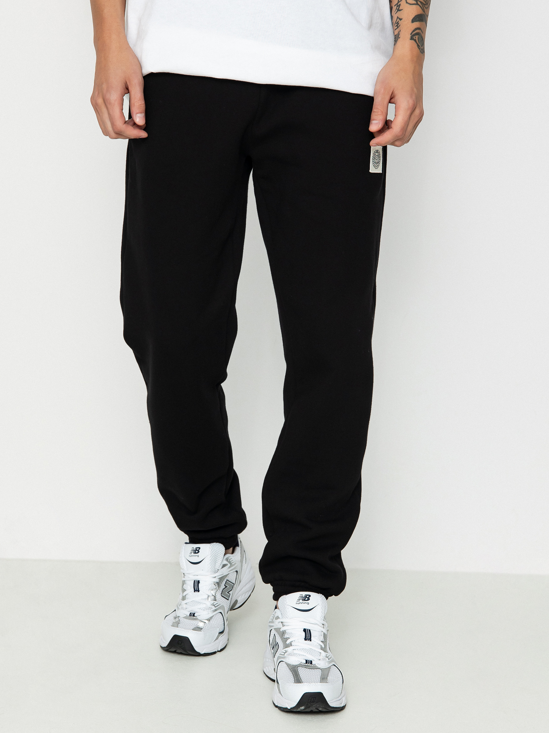 Kalhoty MassDnm Patch Straight Fit (black)