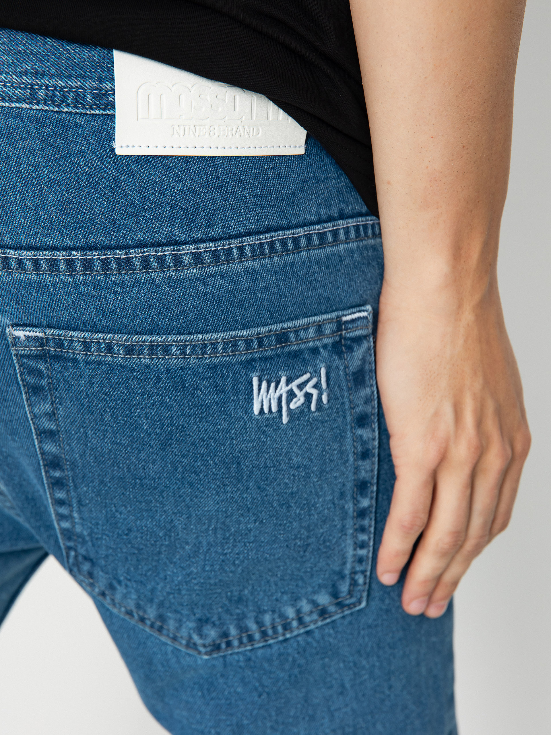 Kalhoty MassDnm Signature 2.0 Jeans Tapered Fit (blue)