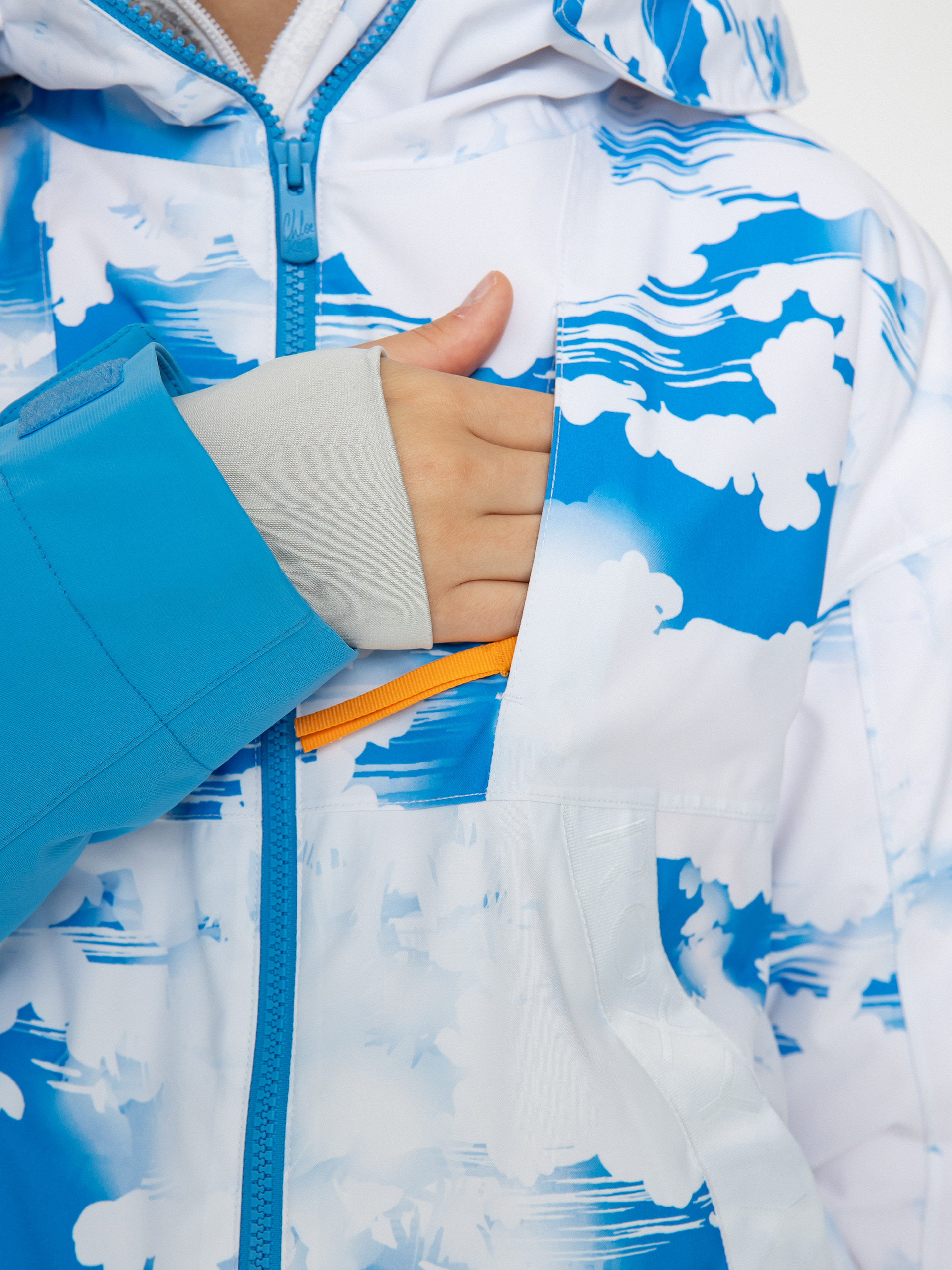 Dámská Snowboardová bunda Roxy Chloe Kim (azure blue clouds)