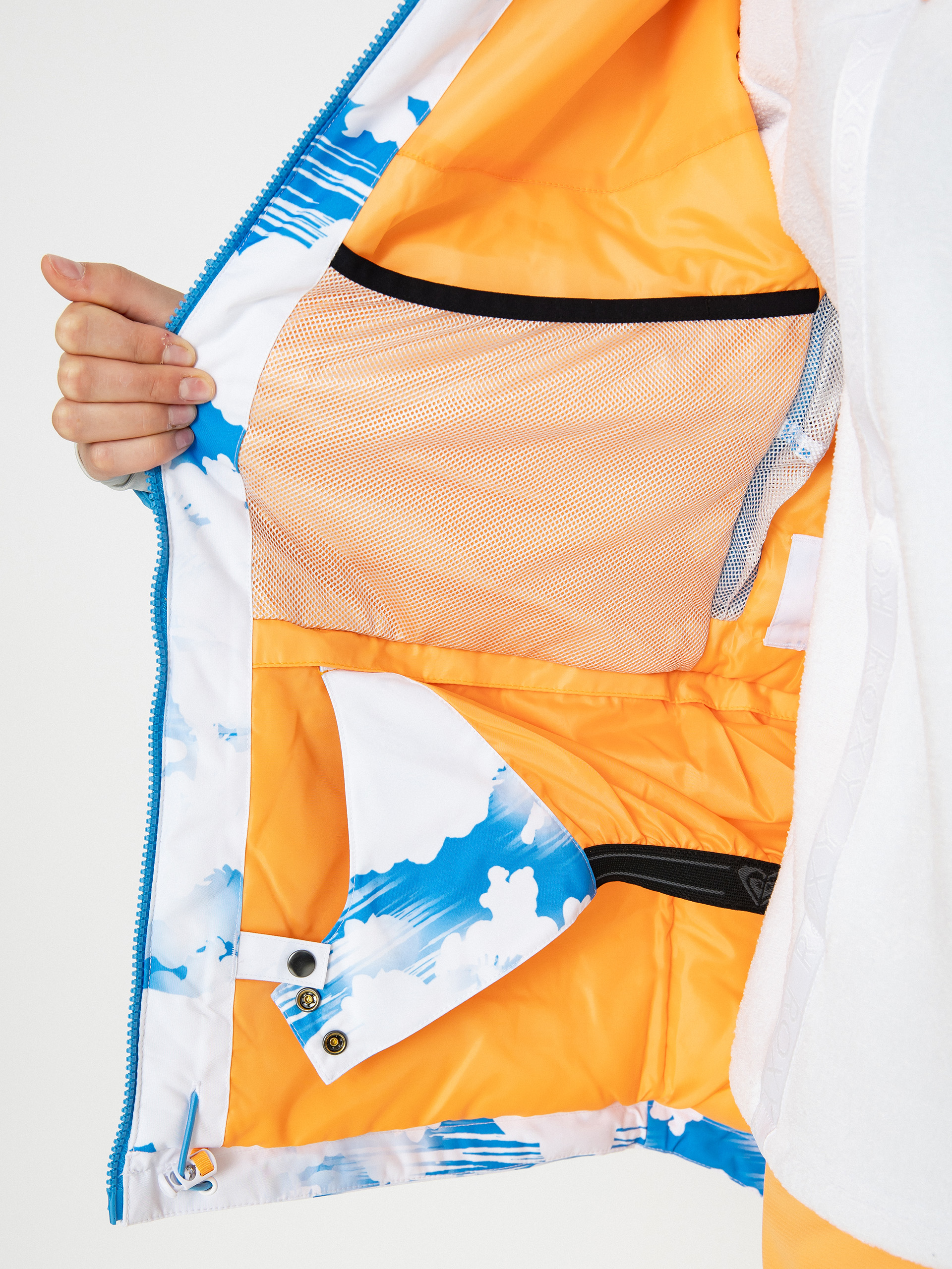 Dámská Snowboardová bunda Roxy Chloe Kim (azure blue clouds)